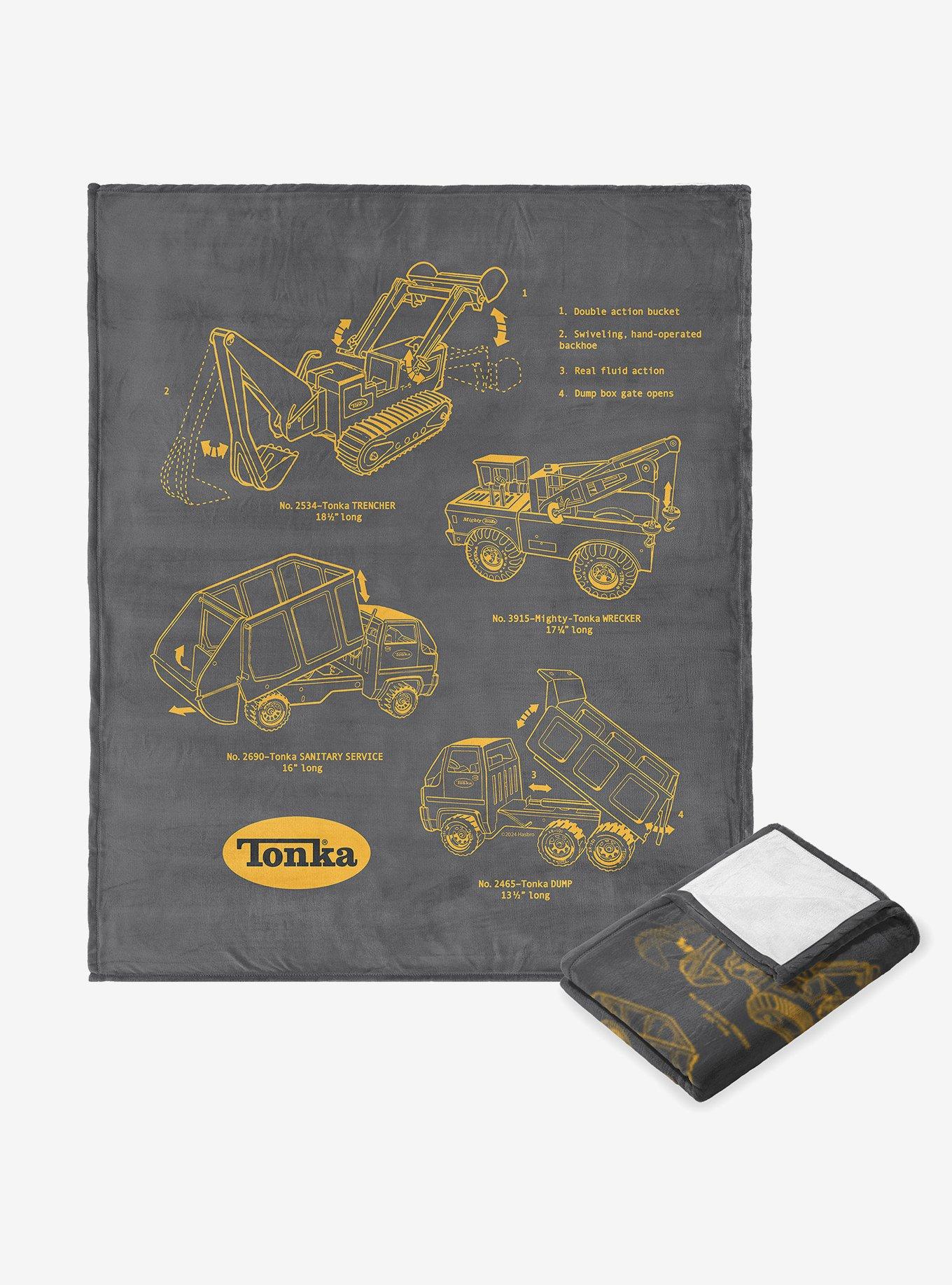 Tonka Truck Sketches Silk Touch Throw Blanket, , hi-res