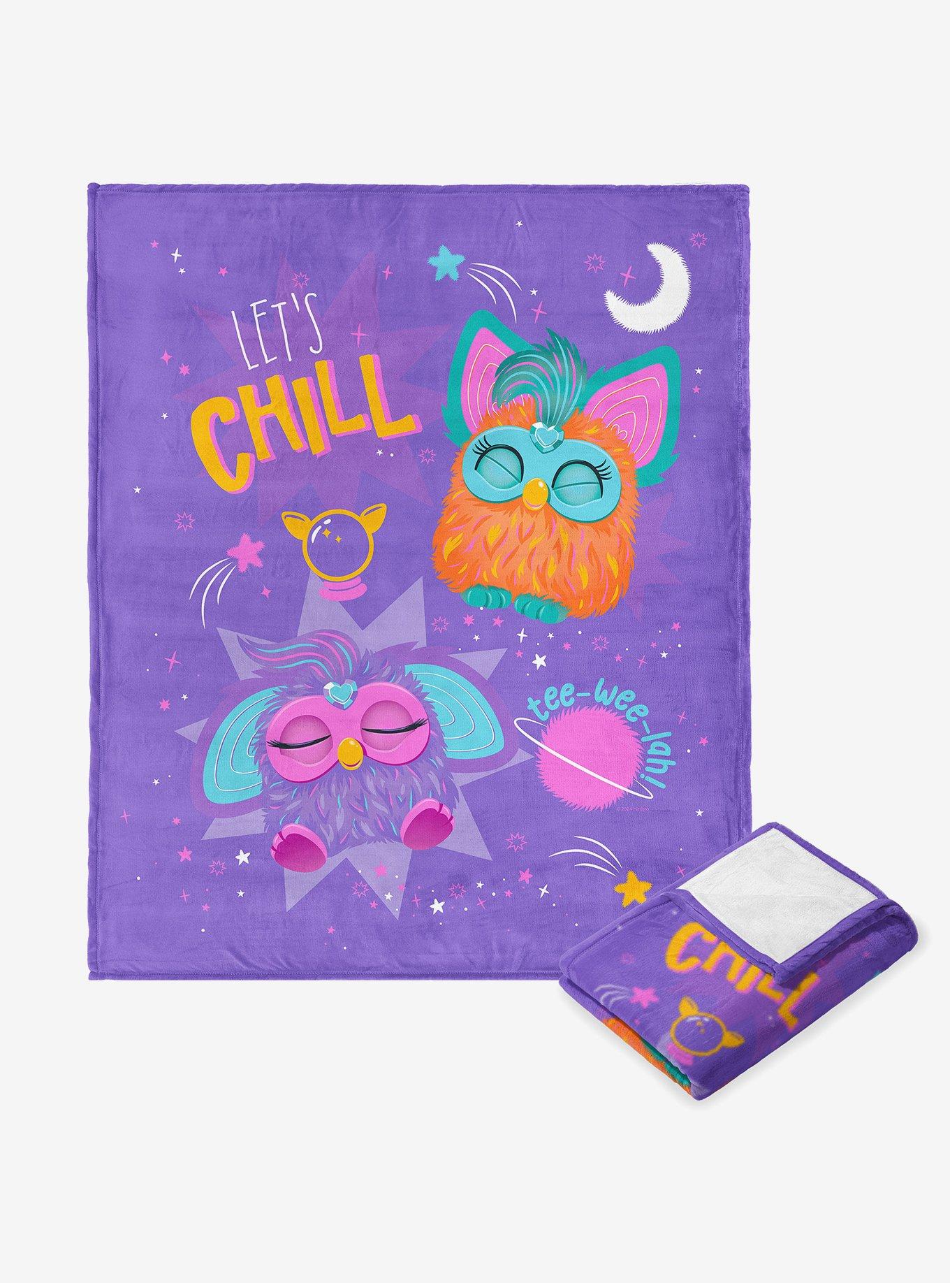 Furby Let's Chill Silk Touch Throw Blanket, , hi-res