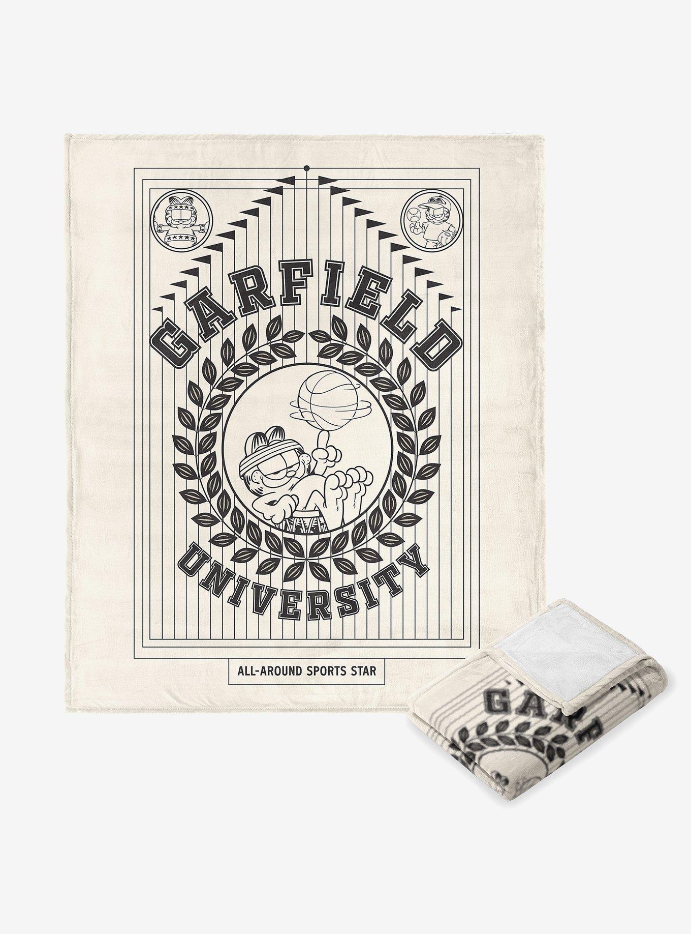 Garfield Garf University Silk Touch Throw Blanket, , hi-res