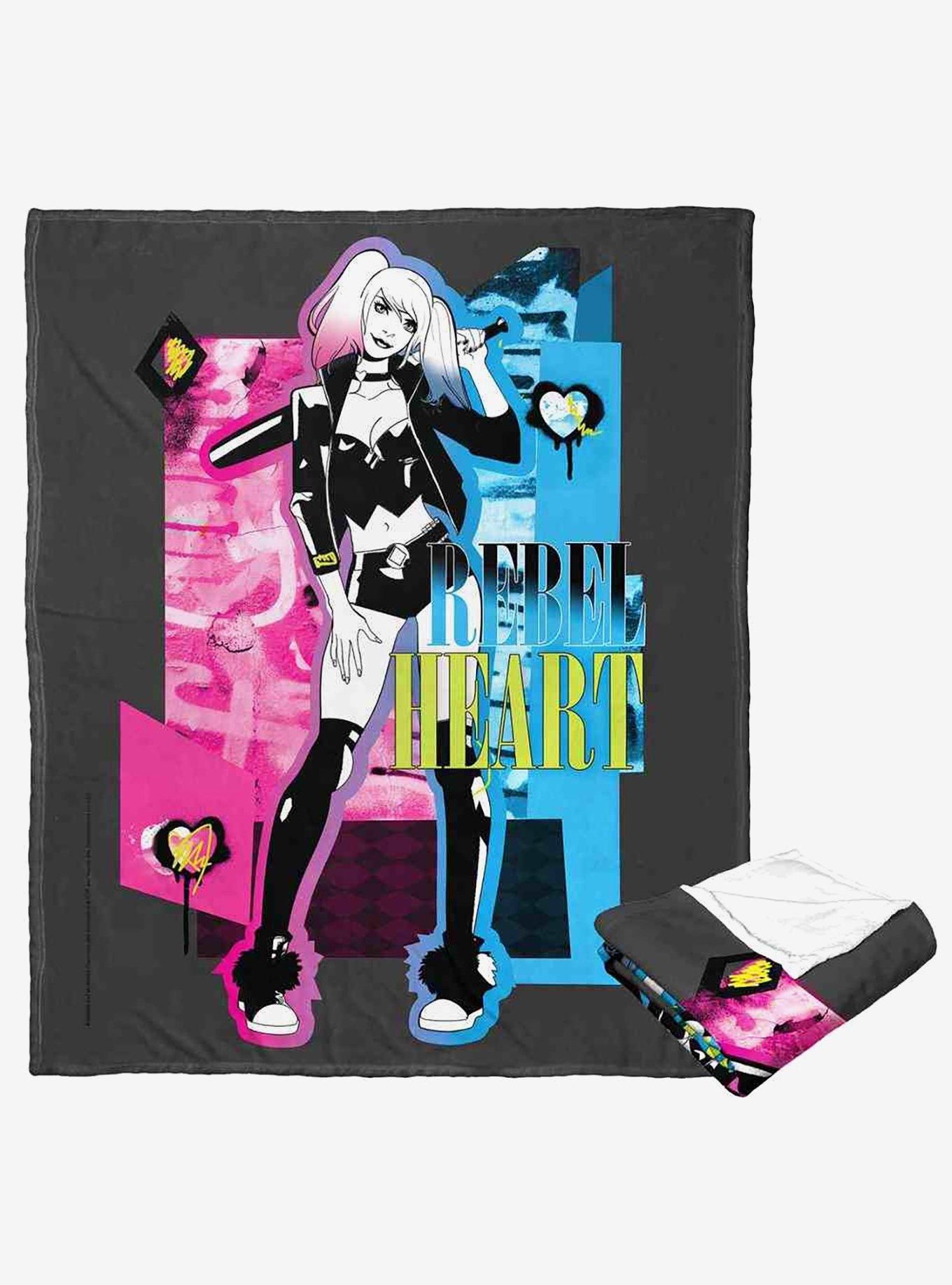 DC Comics Batman Rebel Heart Silk Touch Throw Blanket, , hi-res