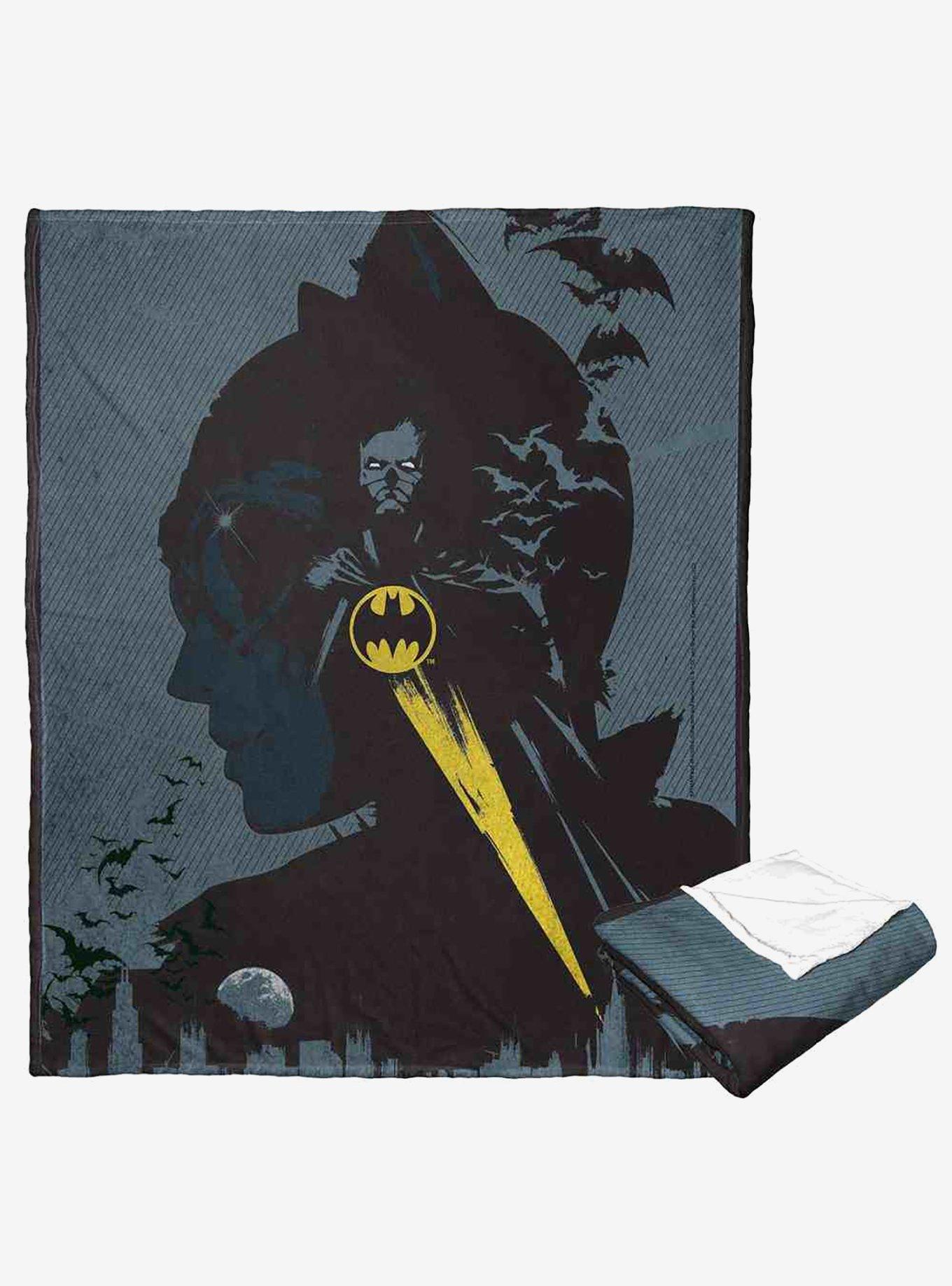DC Comics Batman The Bat And The Cat Silk Touch Throw Blanket, , hi-res