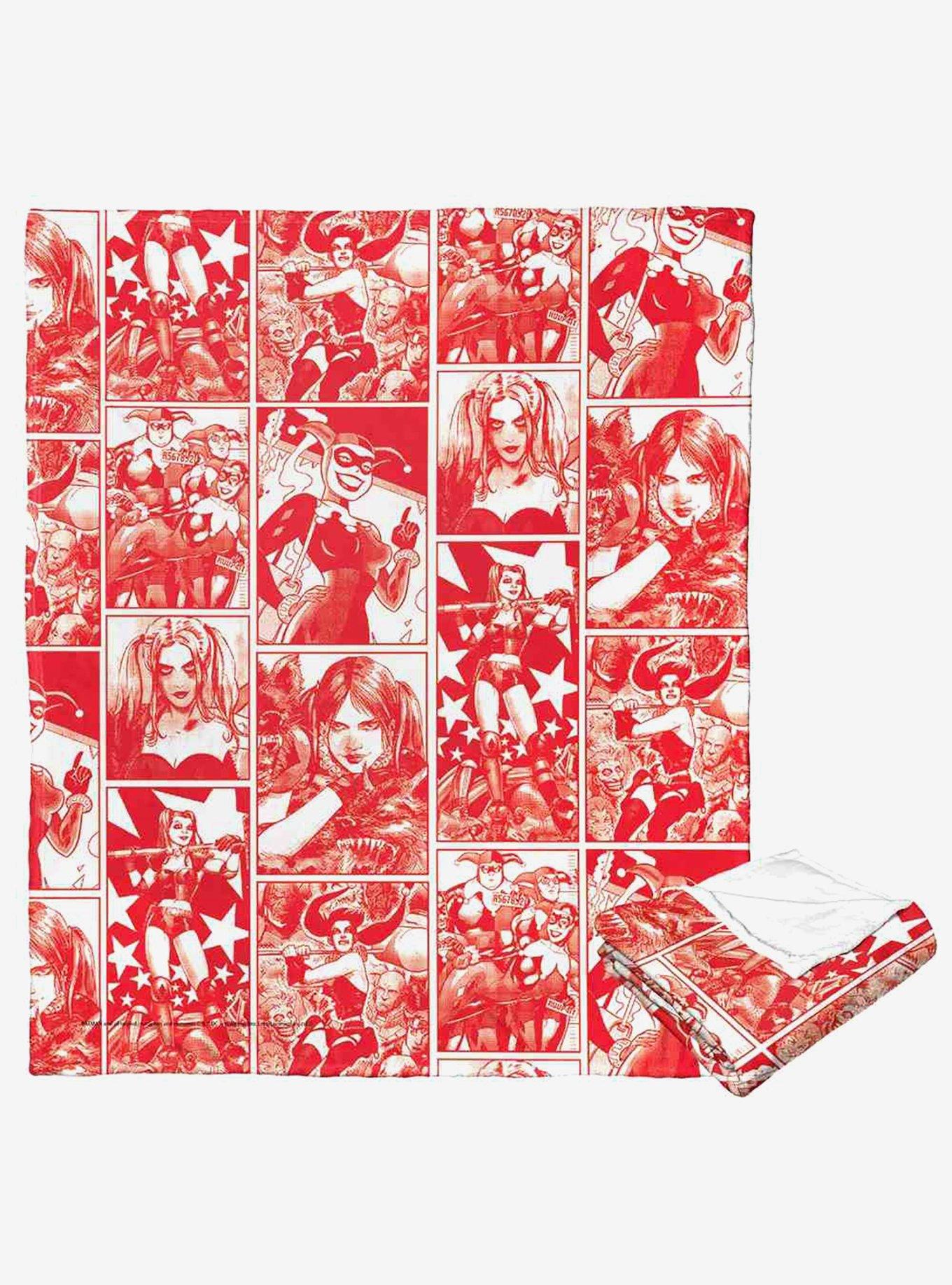 DC Comics Batman Harley Collage Silk Touch Throw Blanket, , hi-res