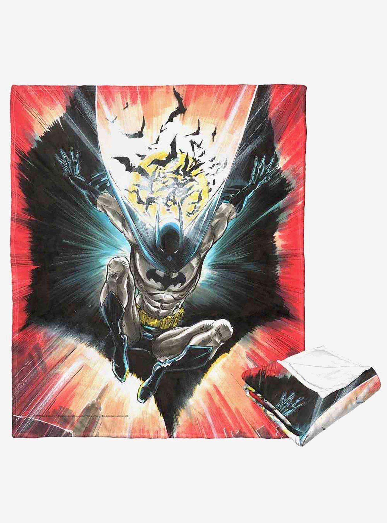 DC Comics Batman Illustrative DC Comics Batman Silk Touch Throw Blanket, , hi-res