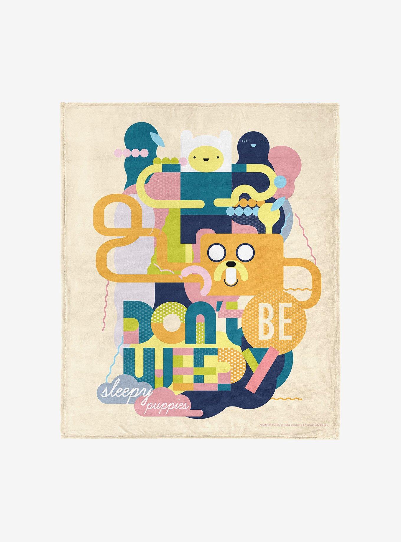 Adventure Time Sleepy Puppies Silk Touch Throw Blanket, , hi-res