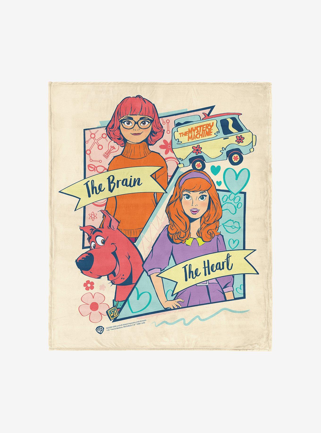 Scooby Doo Brain And Heart Silk Touch Throw Blanket, , hi-res