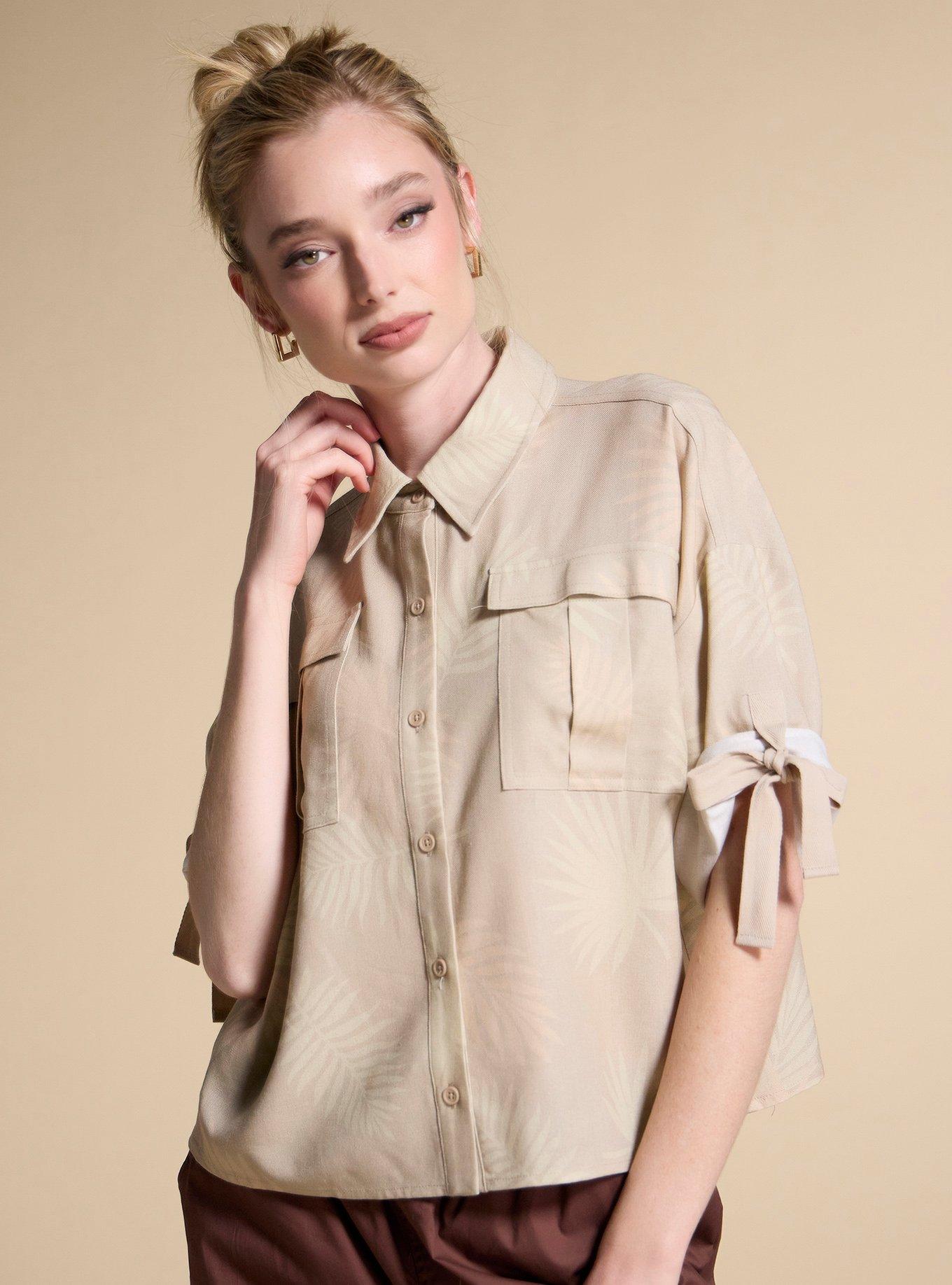 Her Universe Disney Jungle Cruise Cropped Button-Up Top Her Universe Exclusive, , hi-res