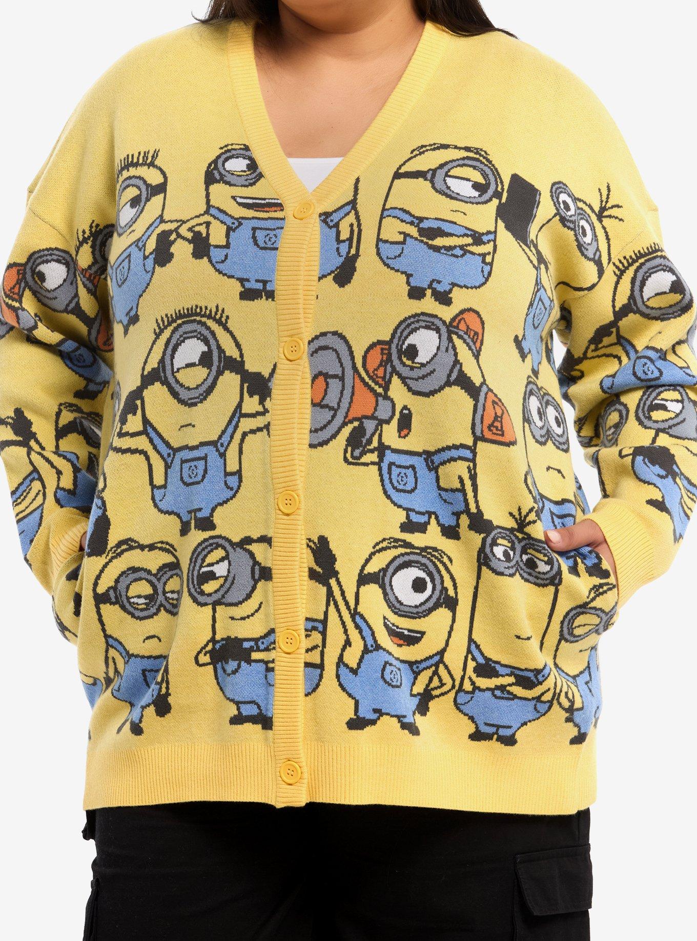 Minions Knit Girls Cardigan Plus Size, , hi-res