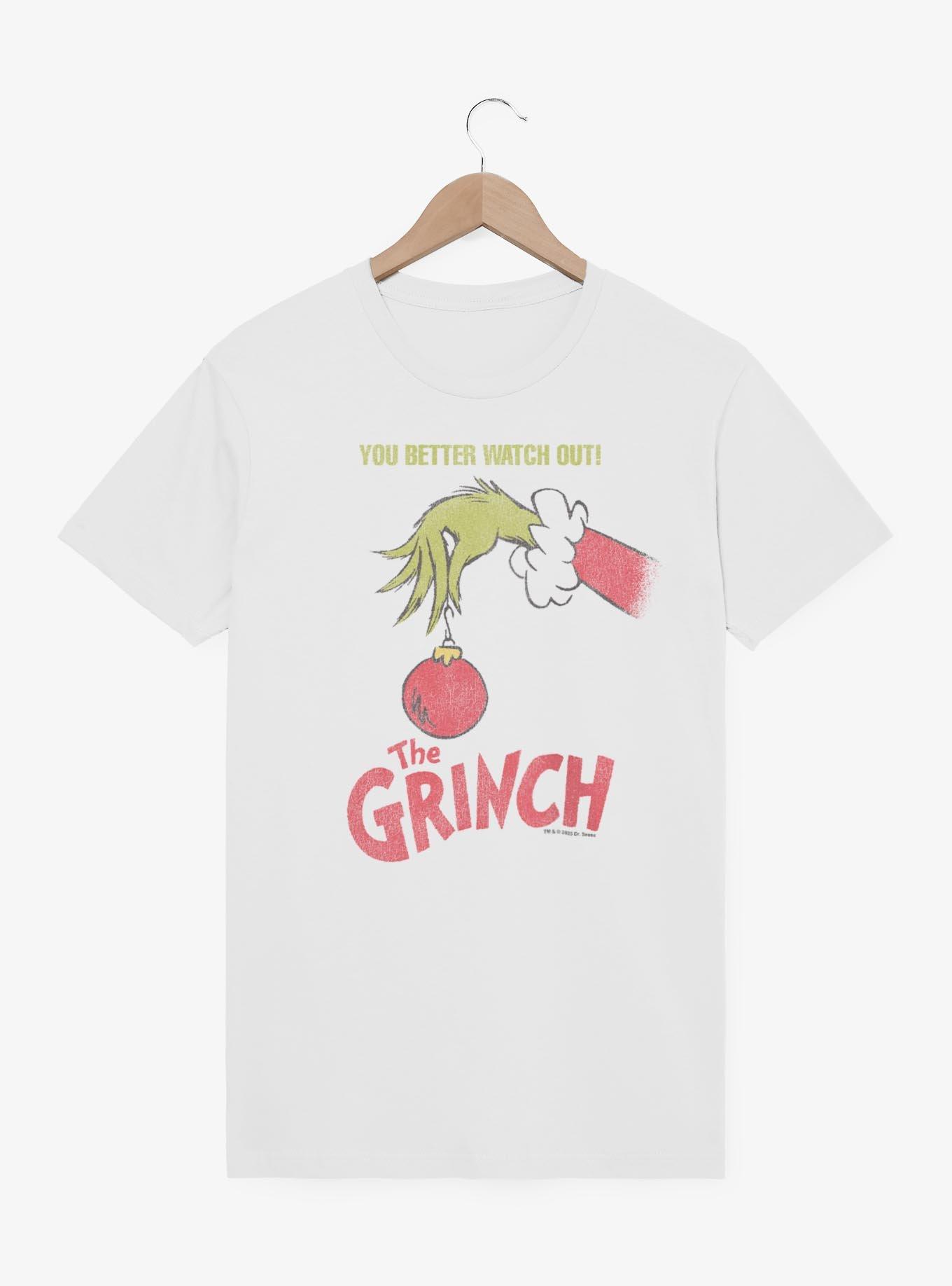 Dr. Seuss How The Grinch Stole Christmas You Better Watch Out Ornament T-Shirt, , hi-res