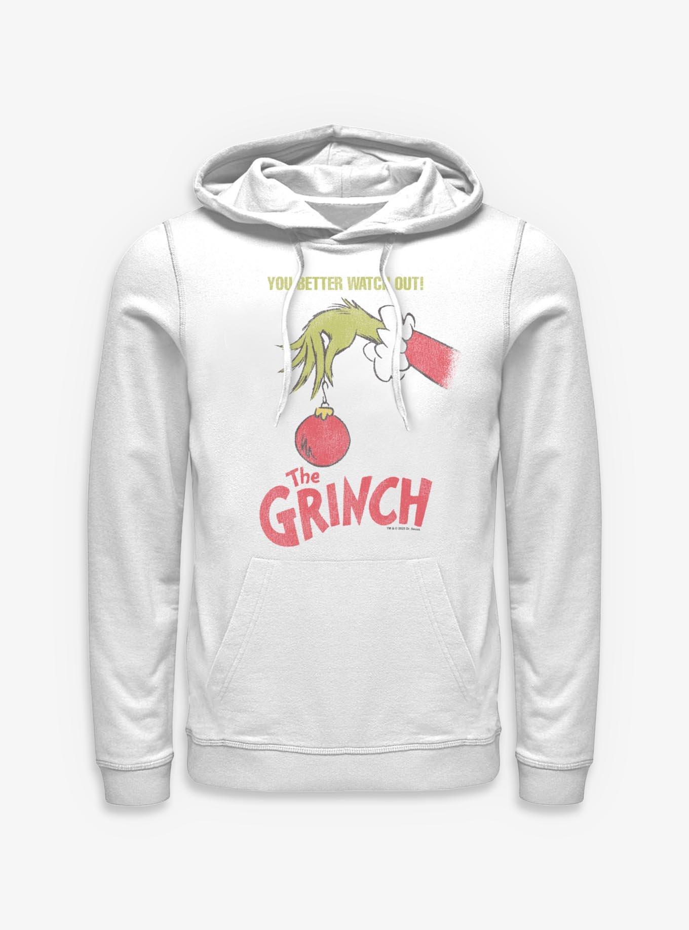 Dr. Seuss How The Grinch Stole Christmas You Better Watch Out Ornament Hoodie, , hi-res