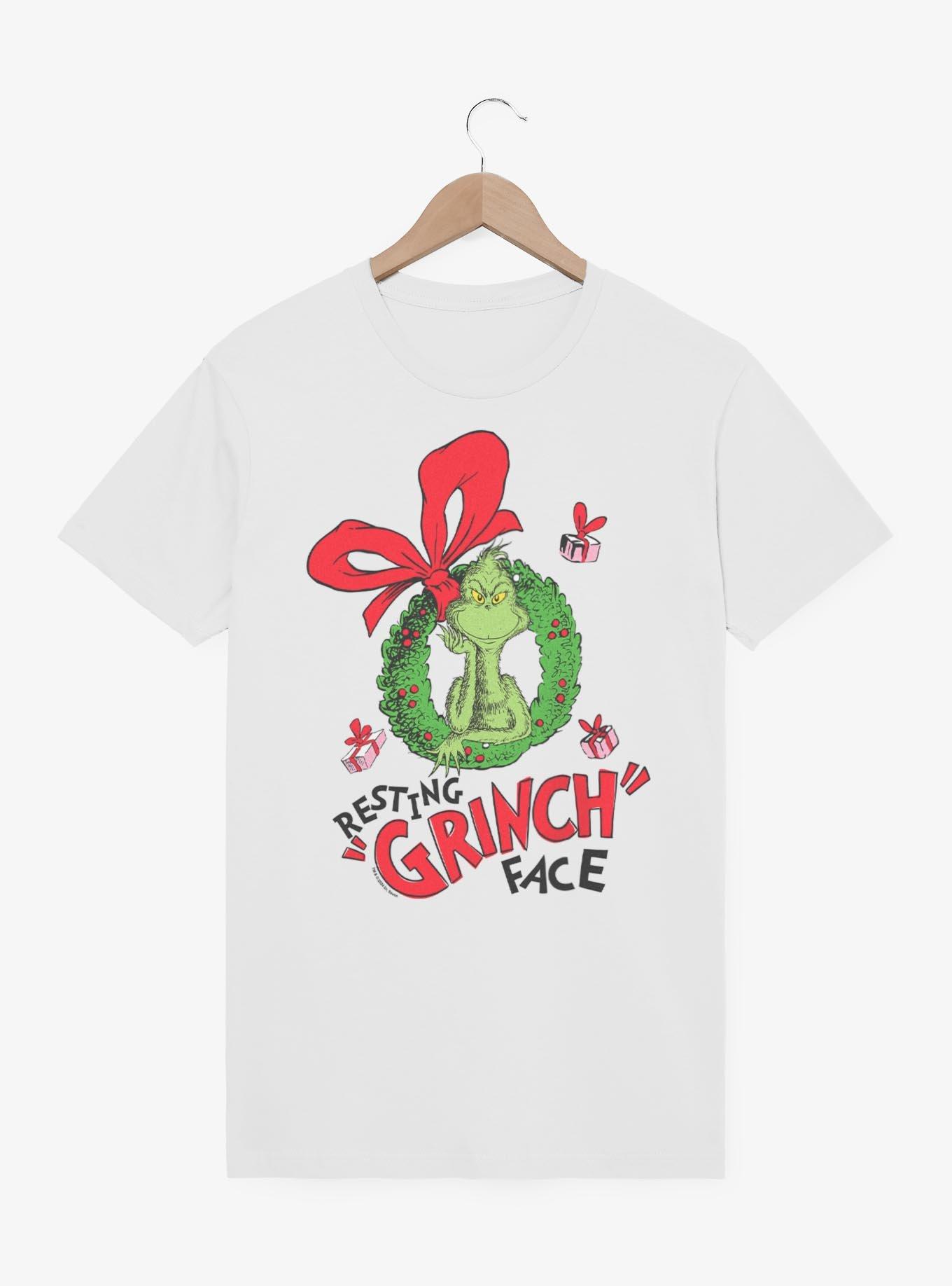 Dr. Seuss How The Grinch Stole Christmas Resting Grinch Face T-Shirt, , hi-res