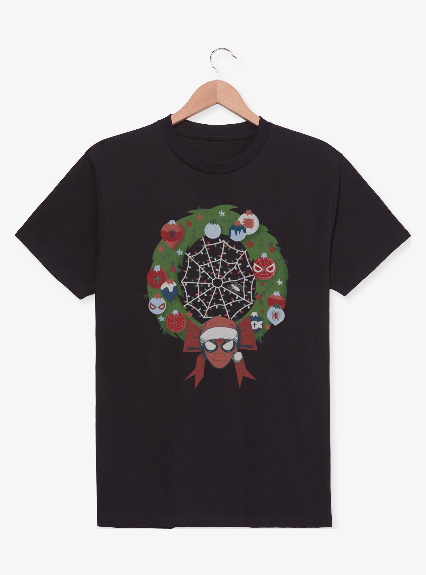 Marvel Spider-Man Christmas Wreath T-Shirt, , hi-res