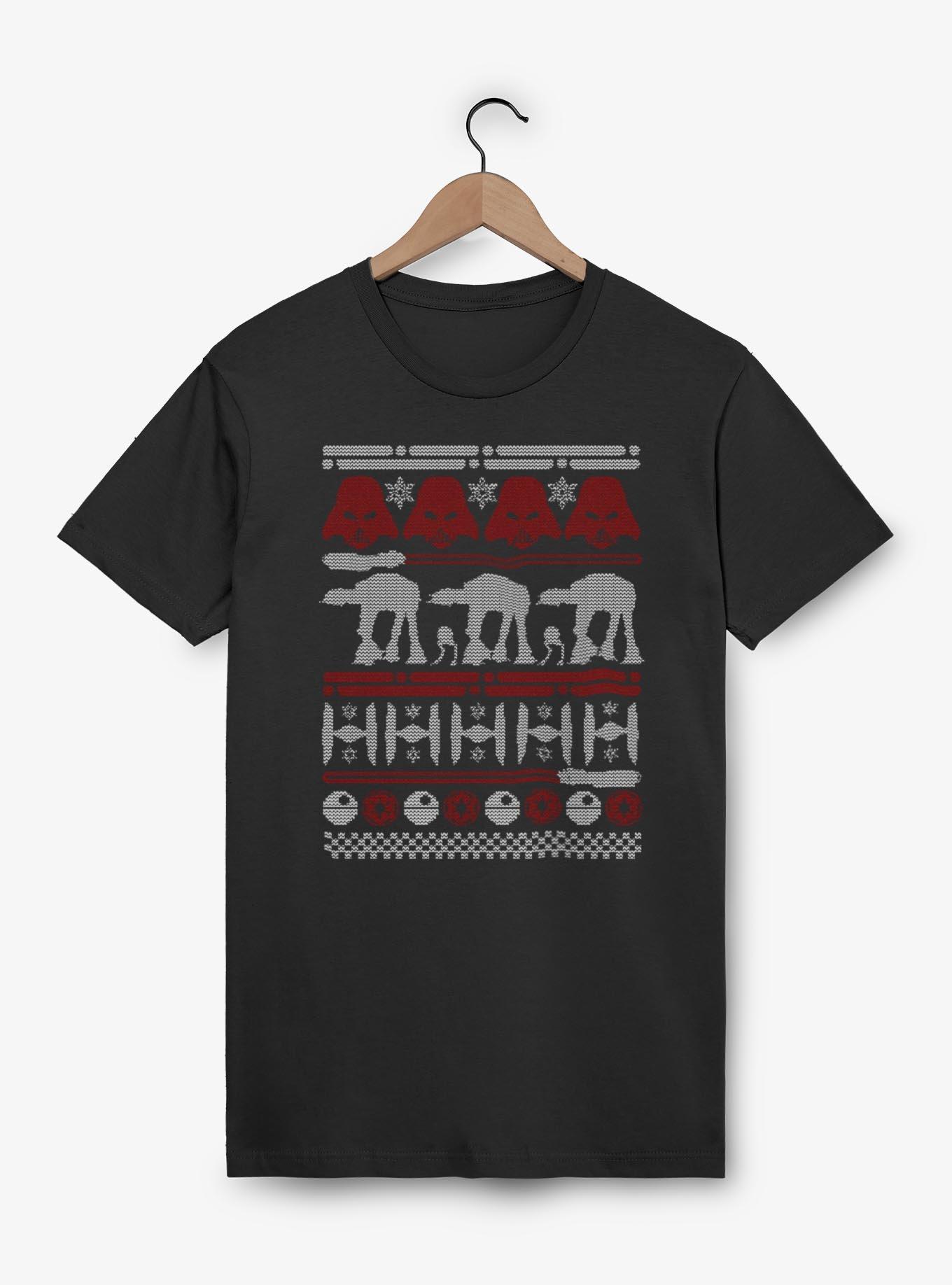 Star Wars Vader Sleigh Ugly Sweater Style T-Shirt, , hi-res