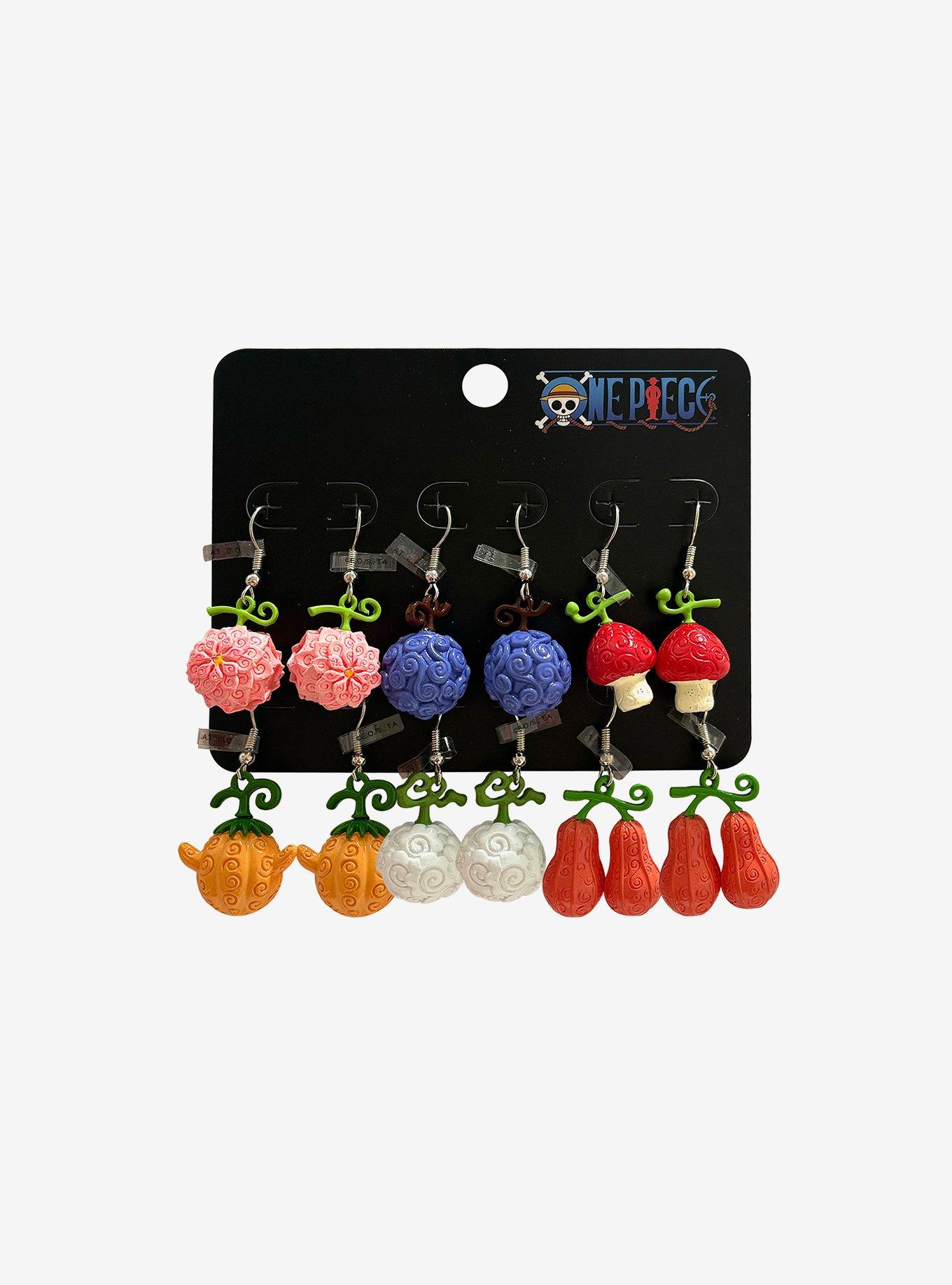 One Piece Alabasta Arc Devil Fruits Earring Set