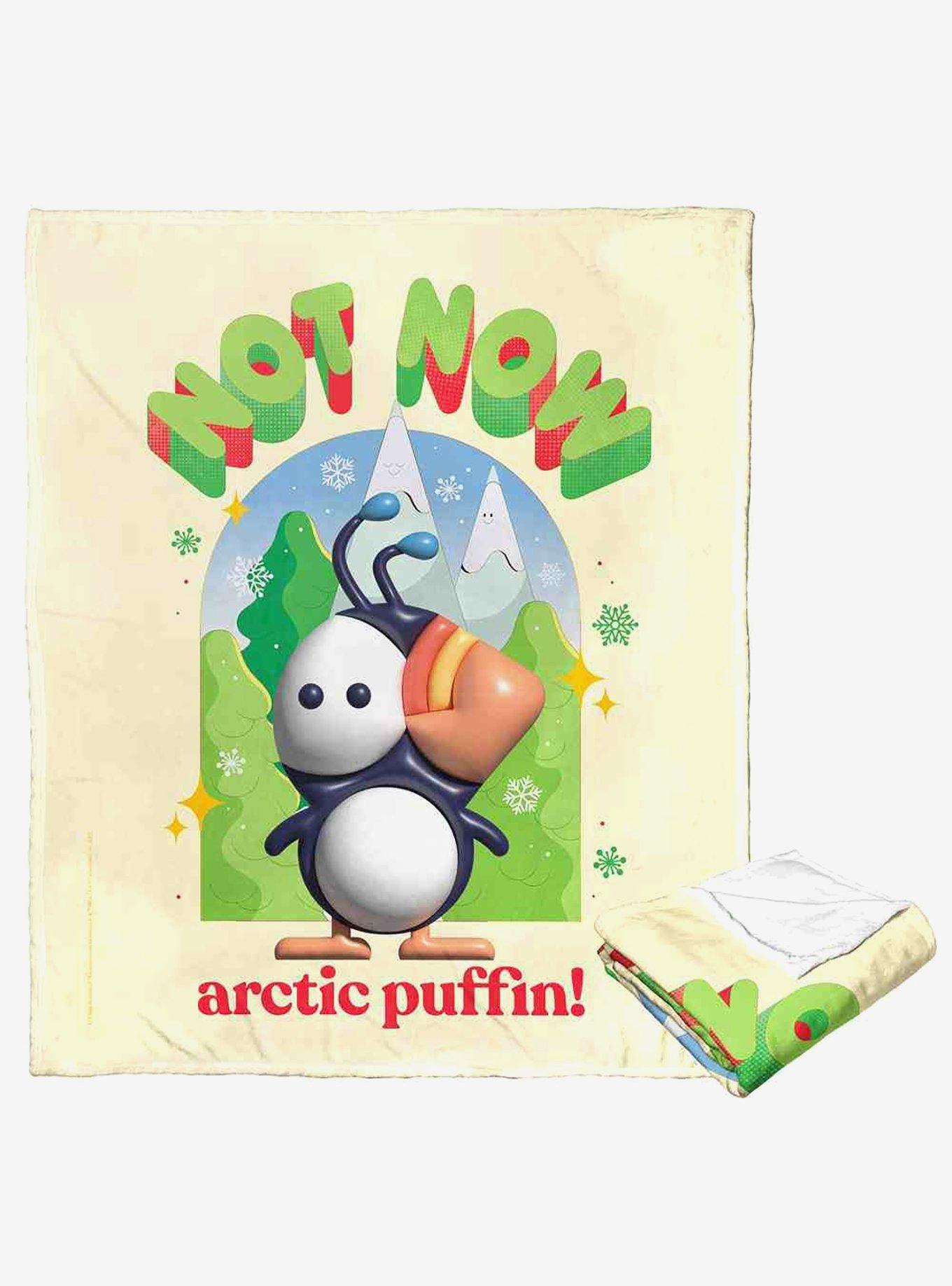 Elf Not Now Arctic Puffin Silk Touch Throw Blanket, , hi-res