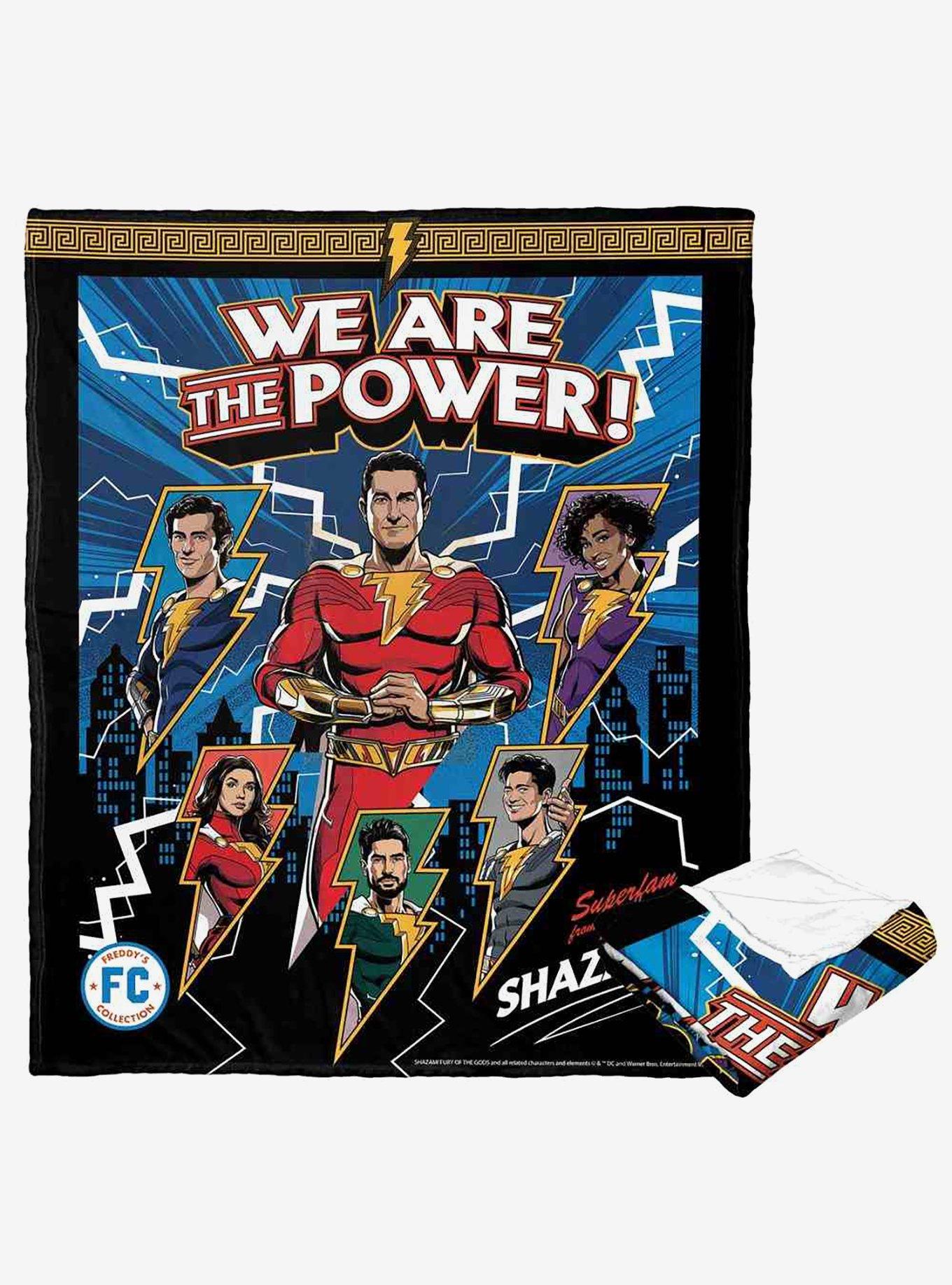 DC Comics Shazam We Are The Power Silk Touch Throw Blanket, , hi-res