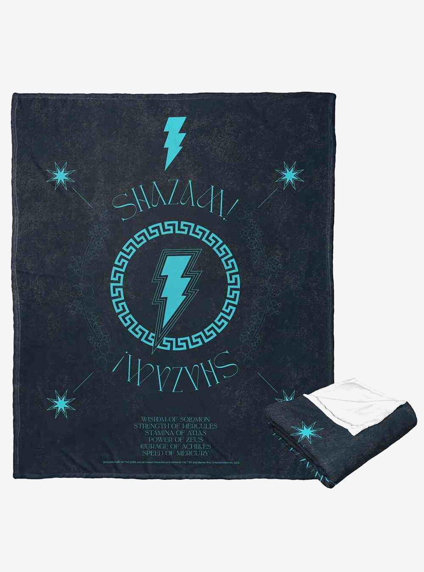 DC Comics Shazam Green Glow Silk Touch Throw Blanket, , hi-res