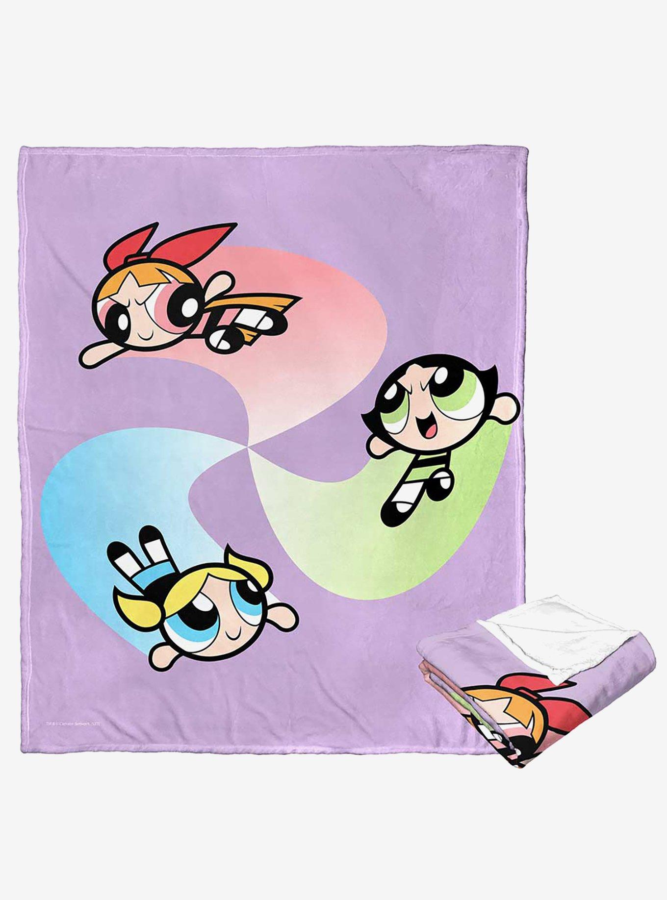 Powerpuff Girls Super Swirl Silk Touch Throw Blanket , , hi-res