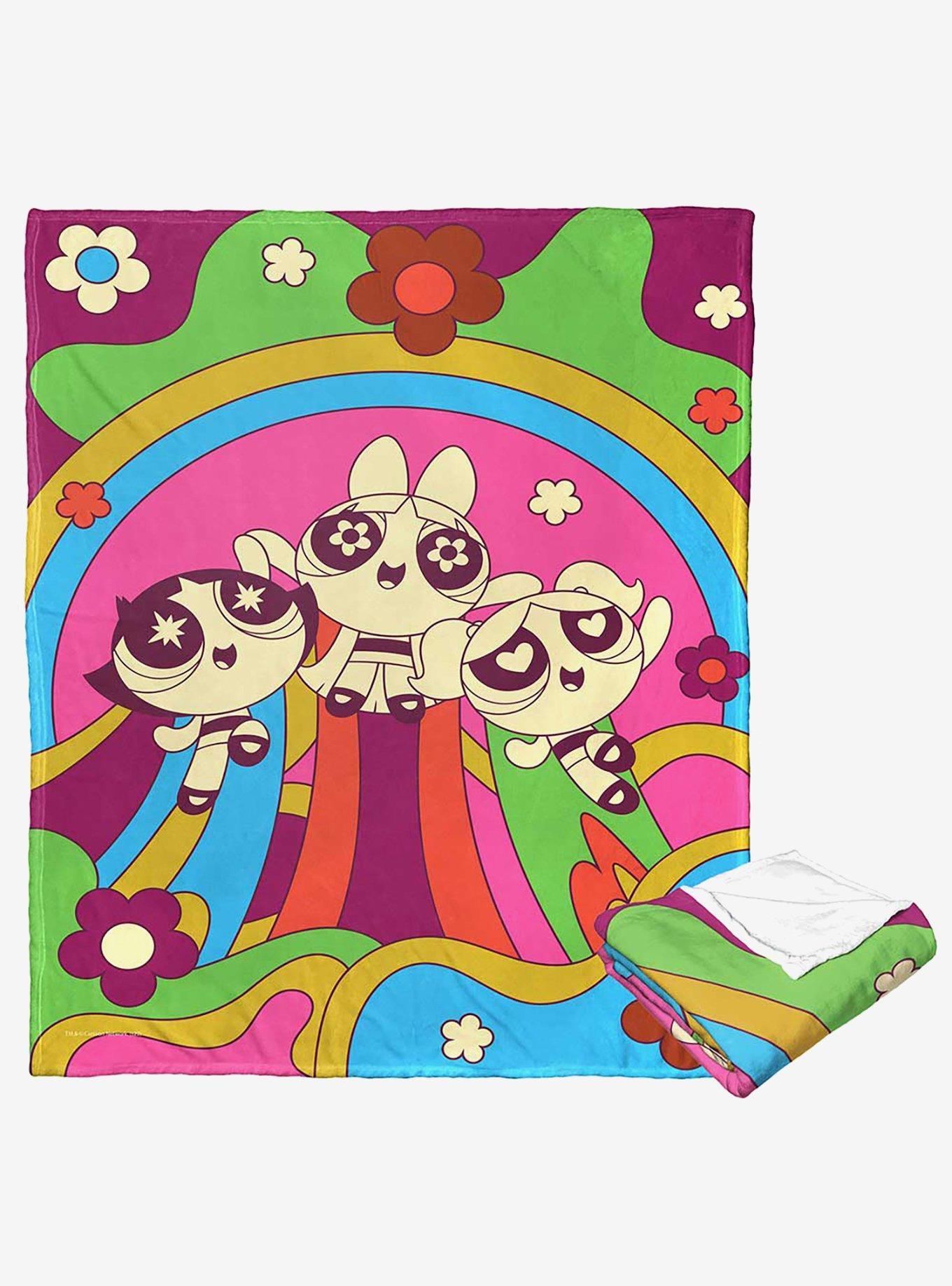 Powerpuff Girls 70S Style Puffs Silk Touch Throw Blanket, , hi-res