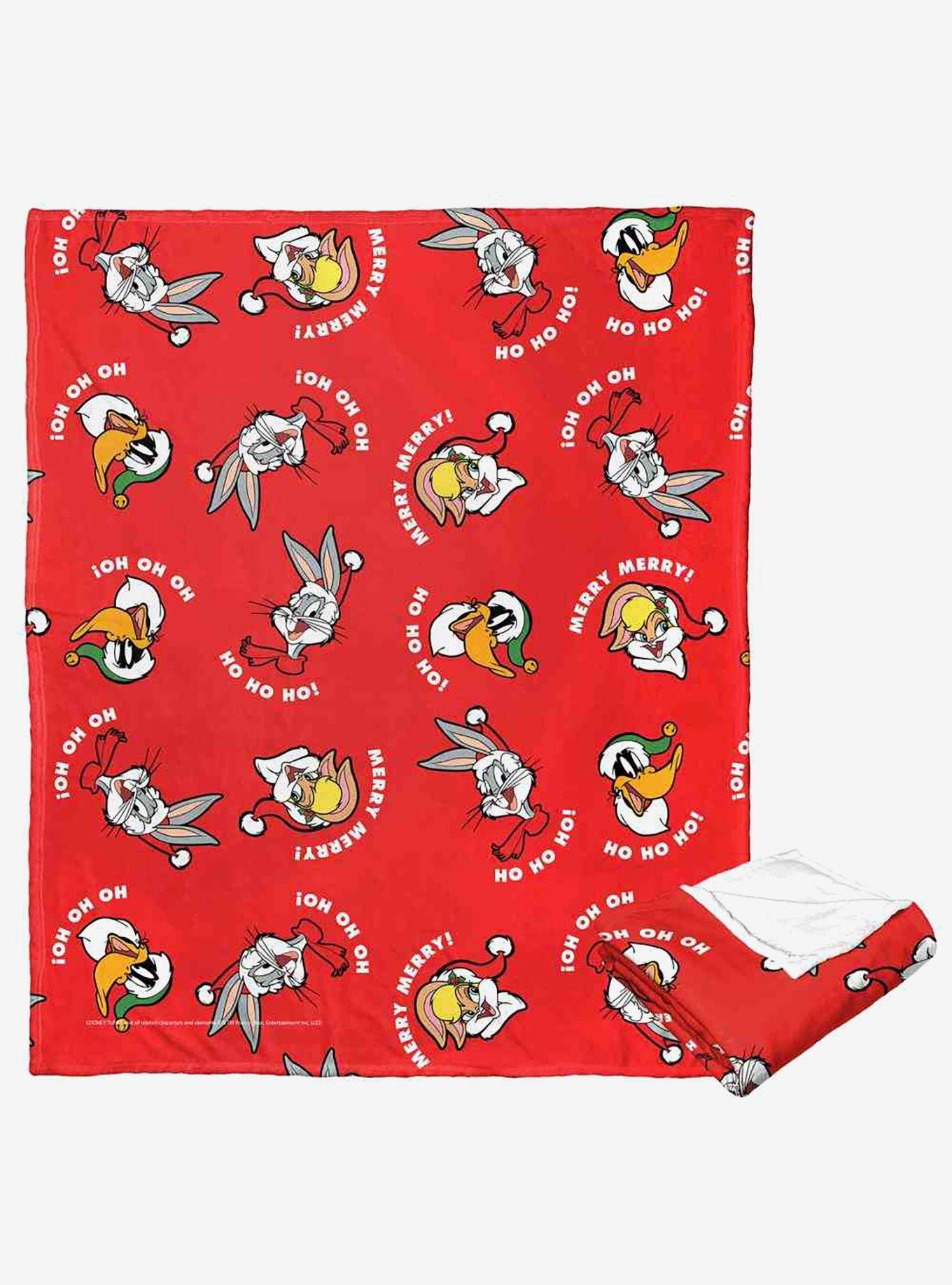 Looney Tunes Merry Merry Silk Touch Throw Blanket , , hi-res