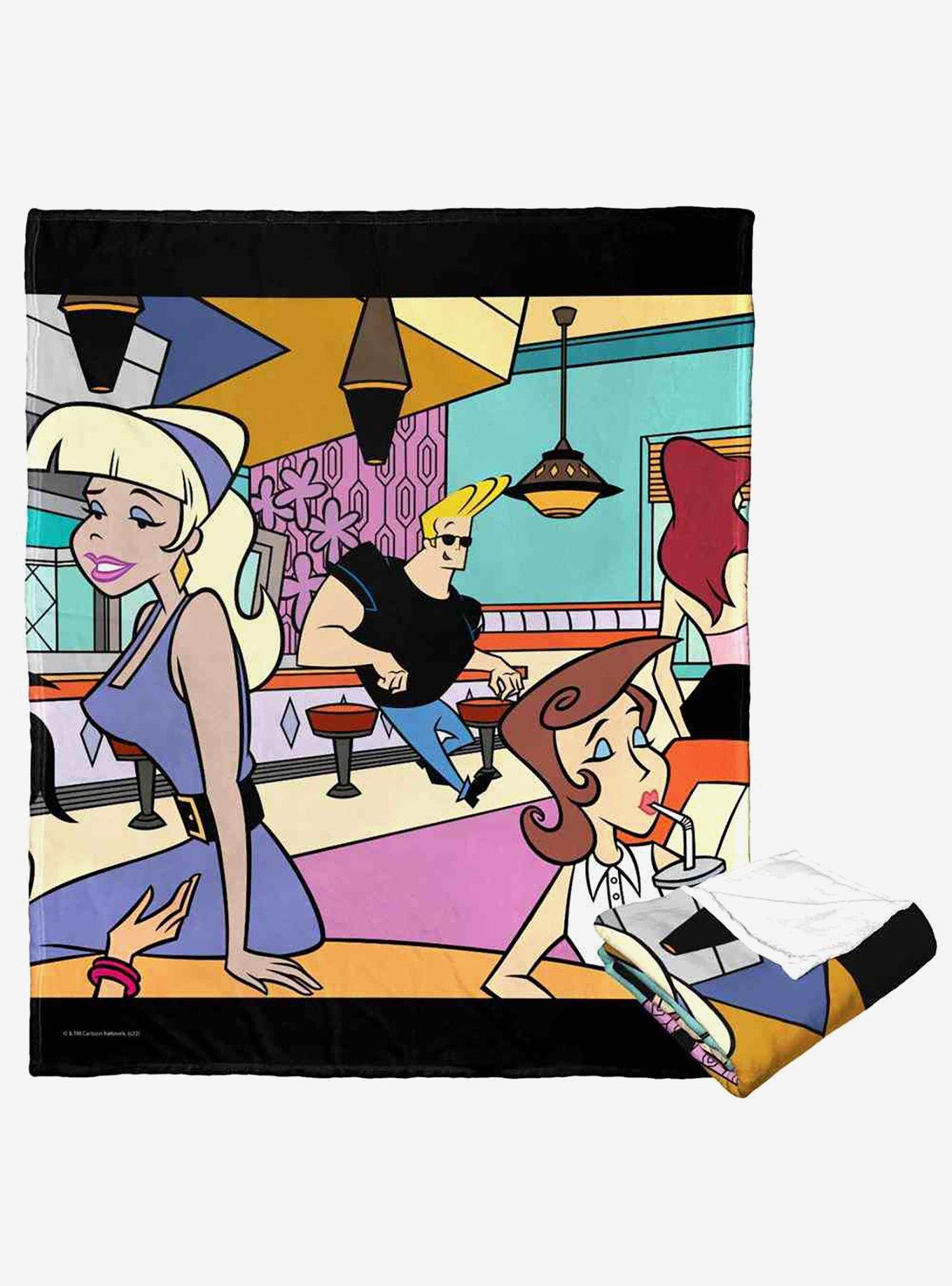 Johnny Bravo Reliable With The Ladies Silk Touch Throw Blanket, , hi-res