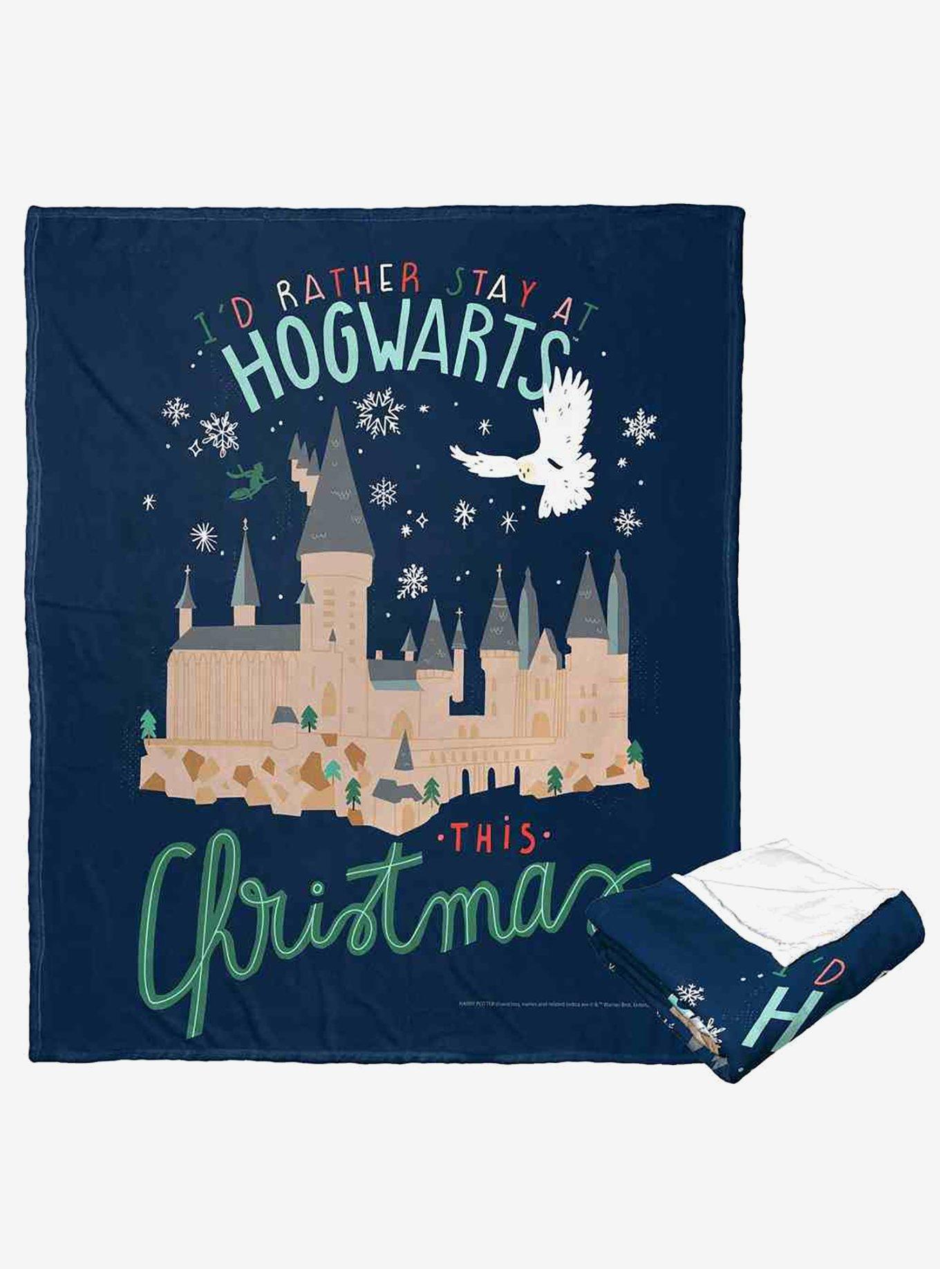 Harry Potter Rather Stay At Hogwarts Silk Touch Throw Blanket, , hi-res