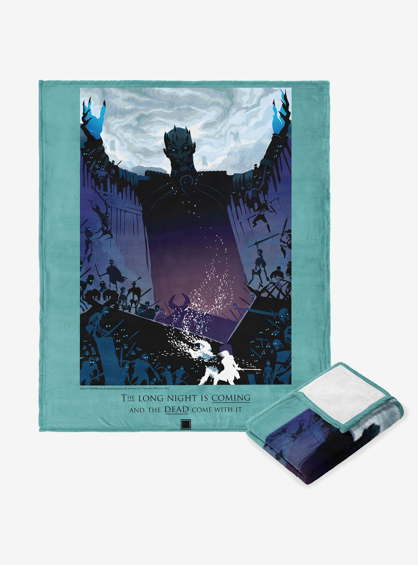 Game Of Thrones The Long Night Silk Touch Throw Blanket, , hi-res