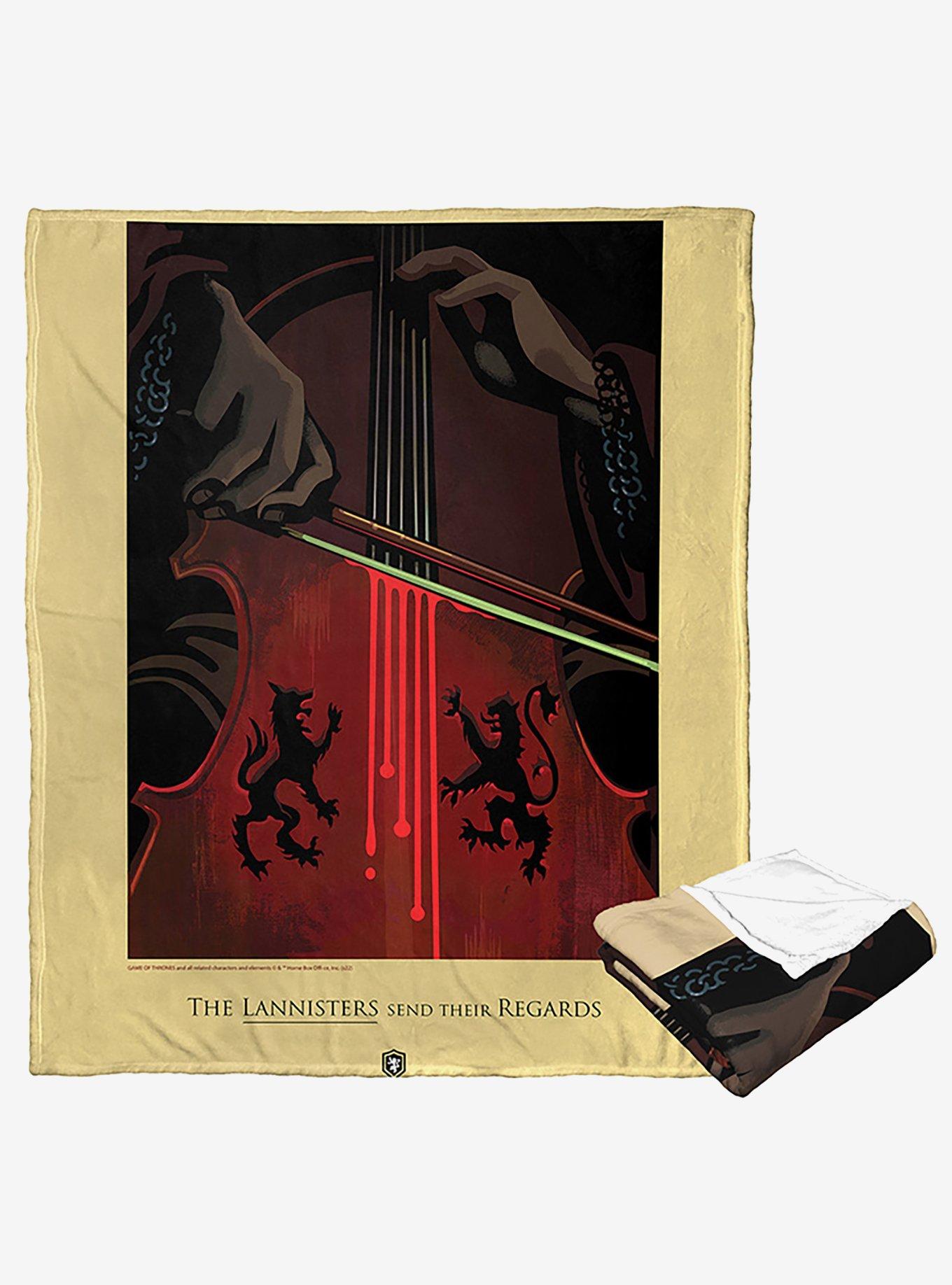 Game Of Thrones Regards From The Lannisters Silk Touch Throw Blanket, , hi-res