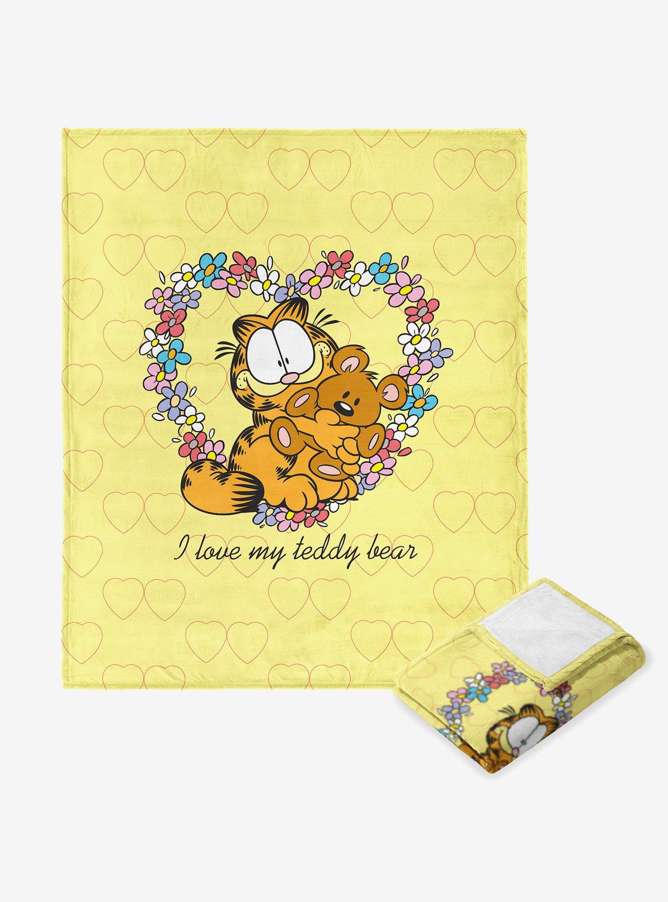 Garfield Teddy Bear Silk Touch Throw Blanket , , hi-res