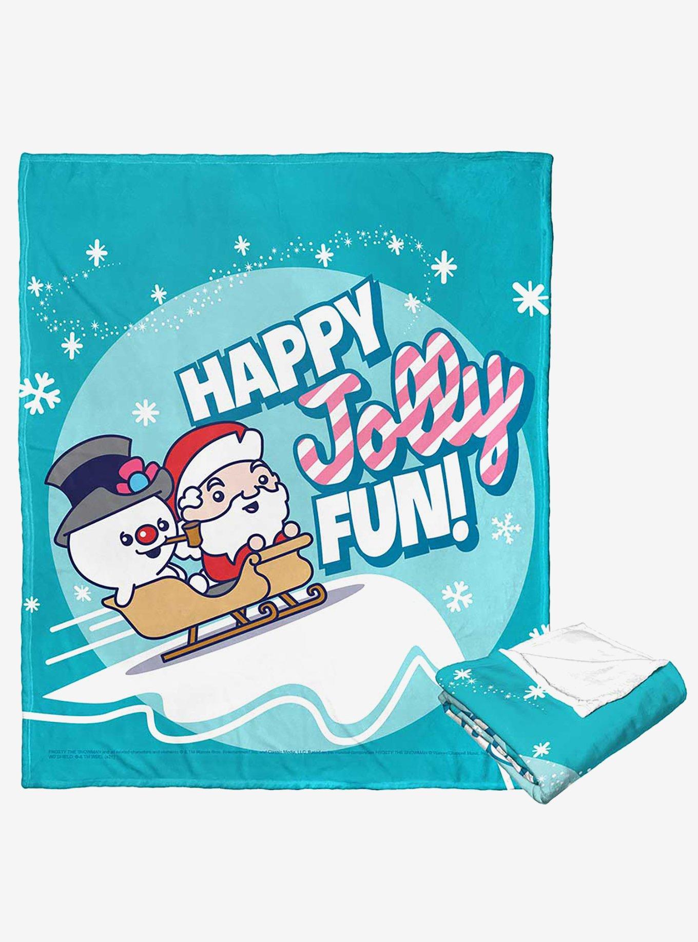 Frosty the Snowman Jolly Fun Silk Touch Throw Blanket , , hi-res