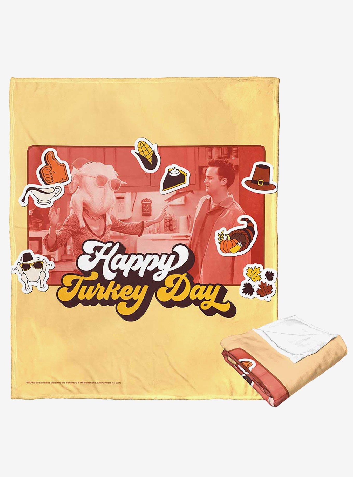Friends Turkey Head Silk Touch Throw Blanket , , hi-res