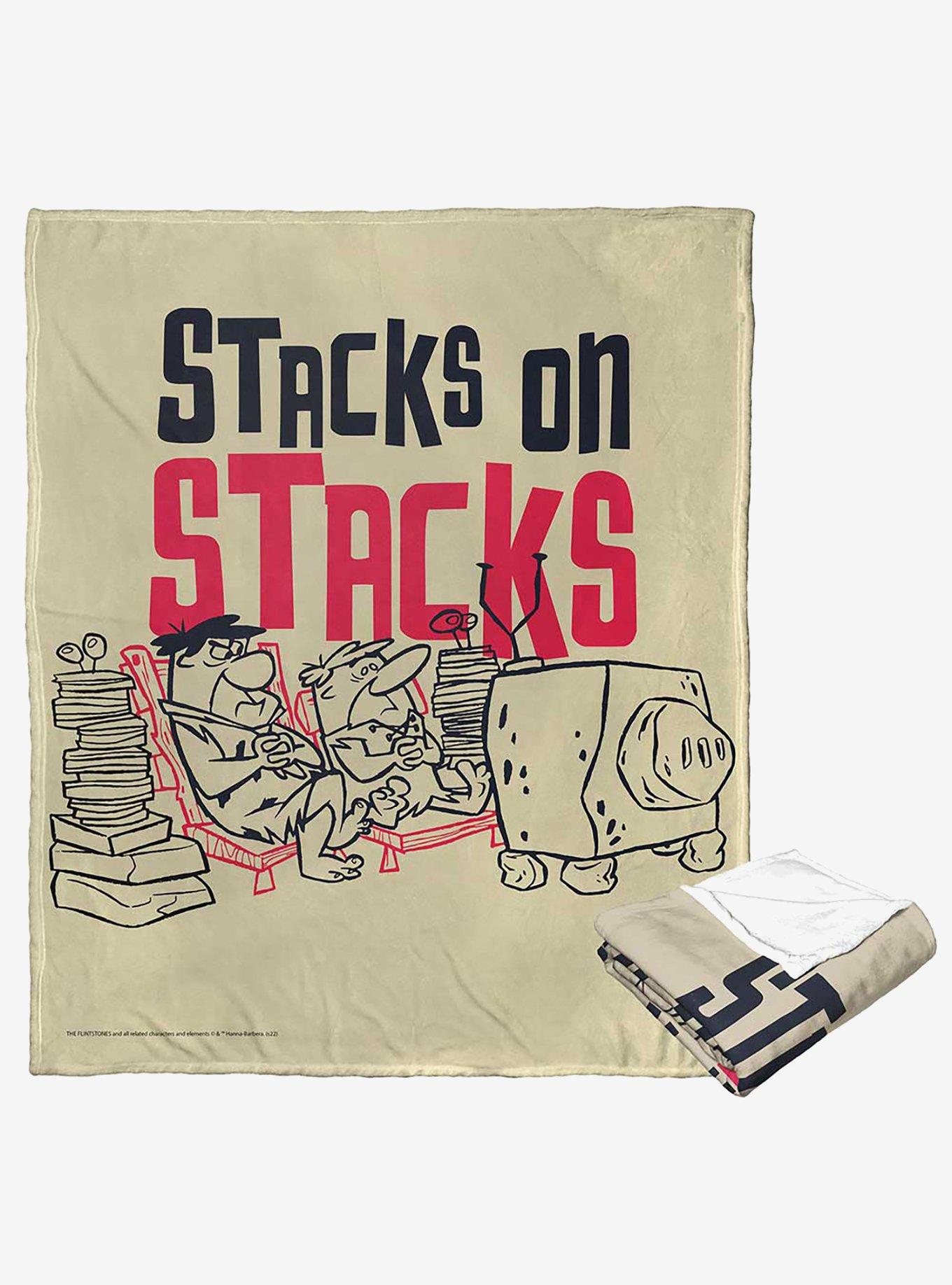 The Flintstones Stacks On Stacks Silk Touch Throw Blanket , , hi-res