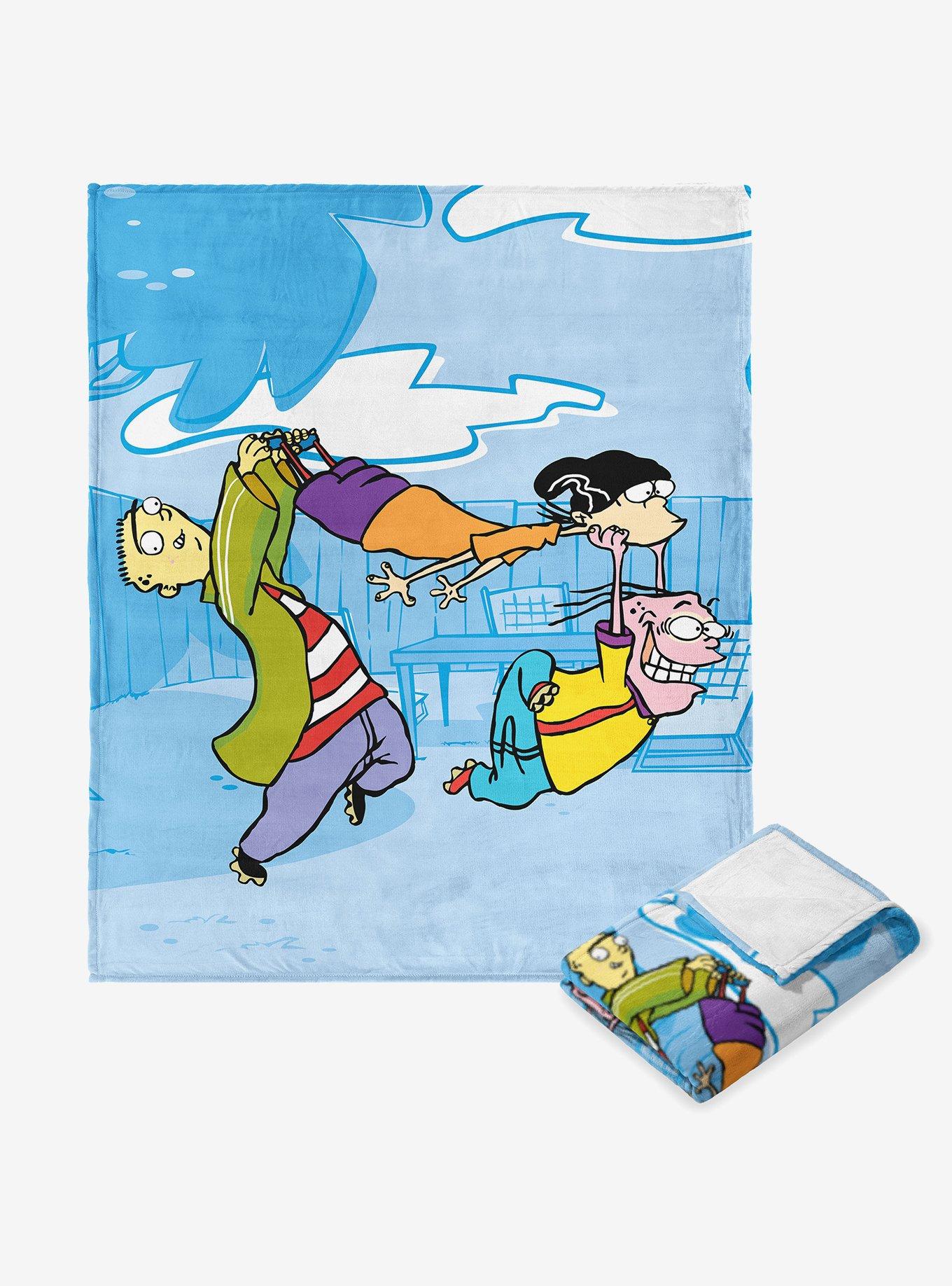 Ed Edd N Eddy Running Through Silk Touch Throw Blanket , , hi-res