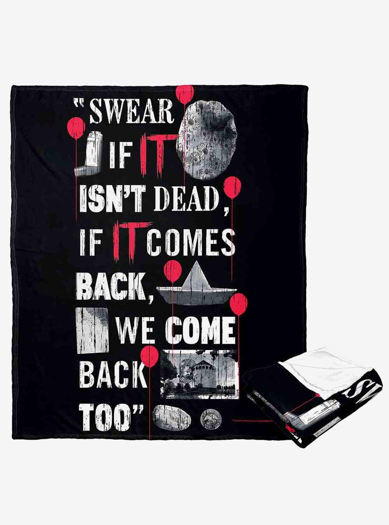 It Chapter 2 We'Ll Be Back Silk Touch Throw Blanket, , hi-res
