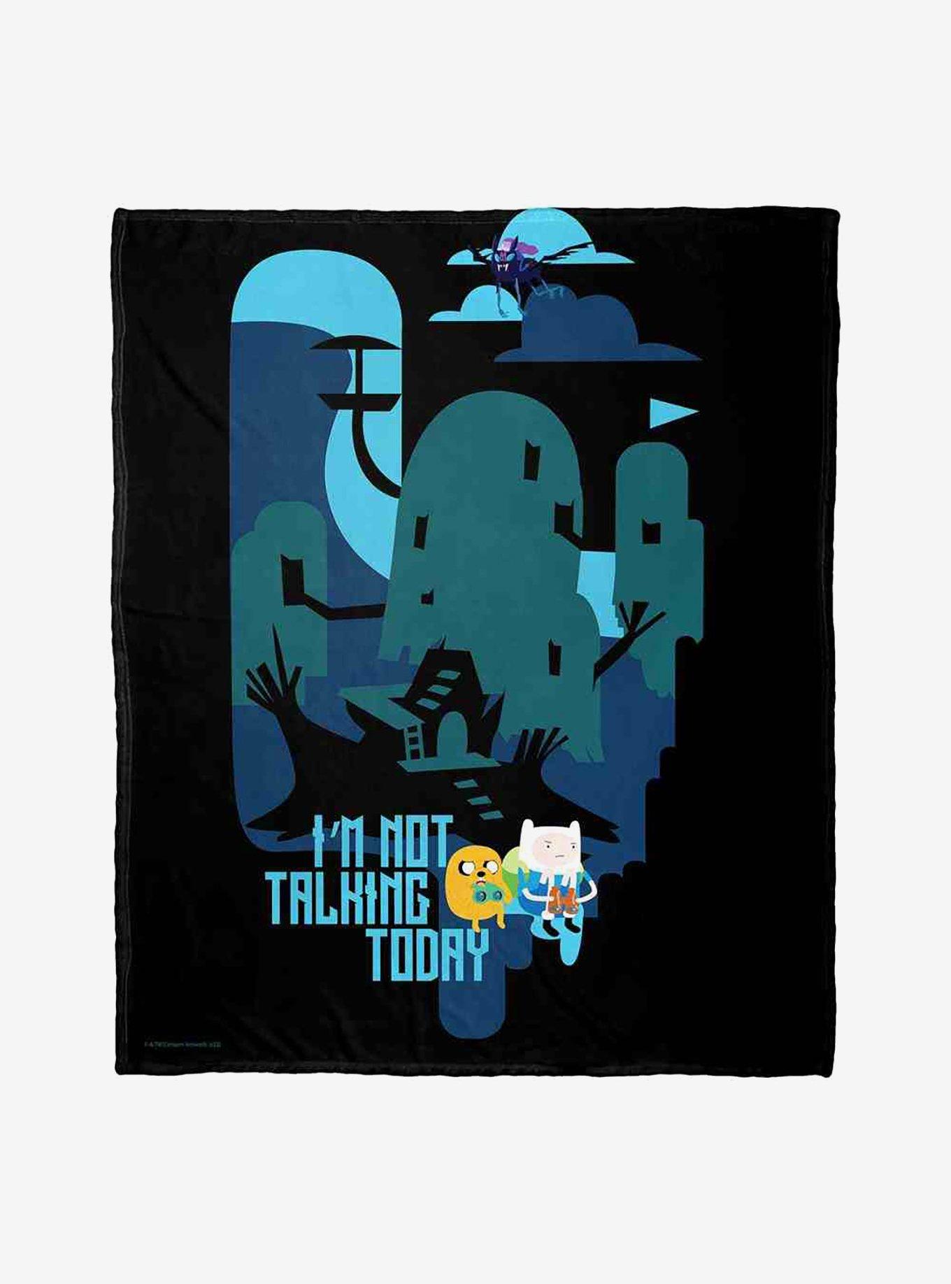 Adventure Time Not Talking Today Silk Touch Throw Blanket, , hi-res