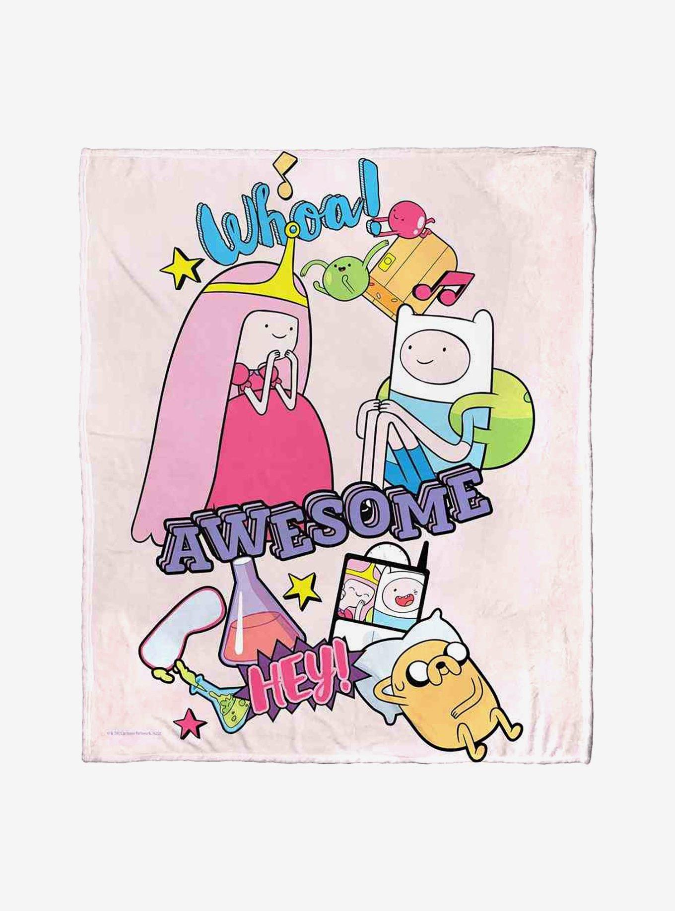 Adventure Time Awesome Together Silk Touch Throw Blanket, , hi-res