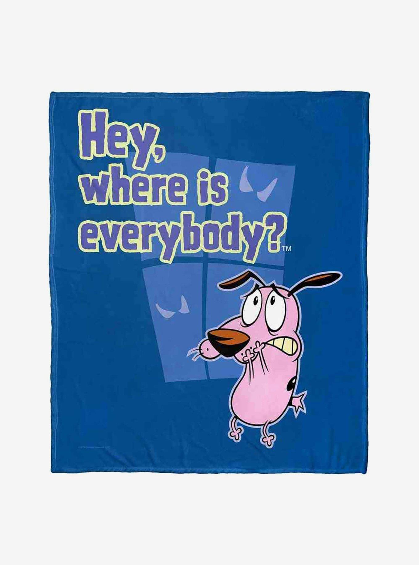 Courage The Cowardly Dog Where Is Everyone Silk Touch Throw Blanket, , hi-res