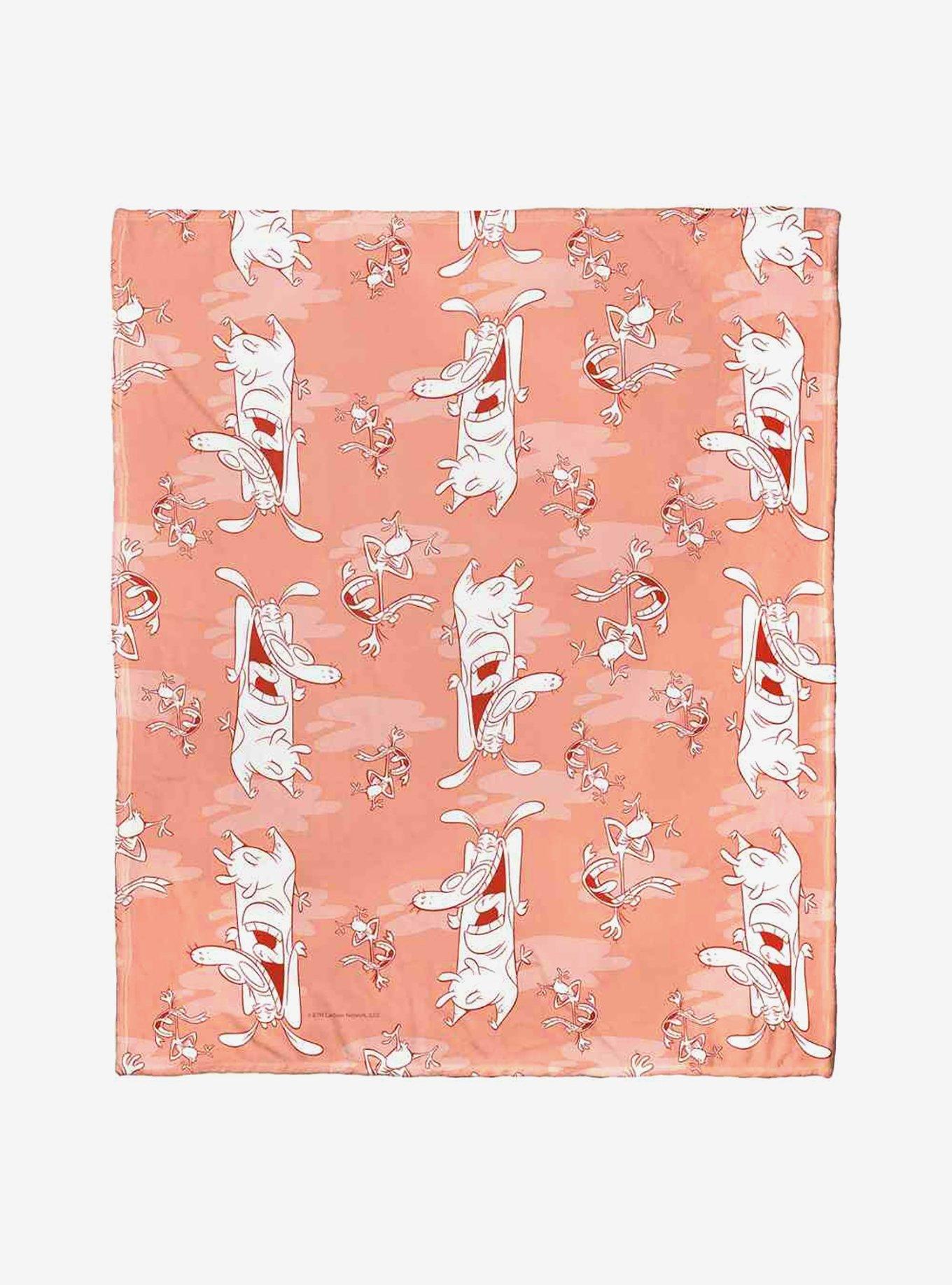 Cow And Chicken Cow And Chicken Repeat Silk Touch Throw Blanket , , hi-res