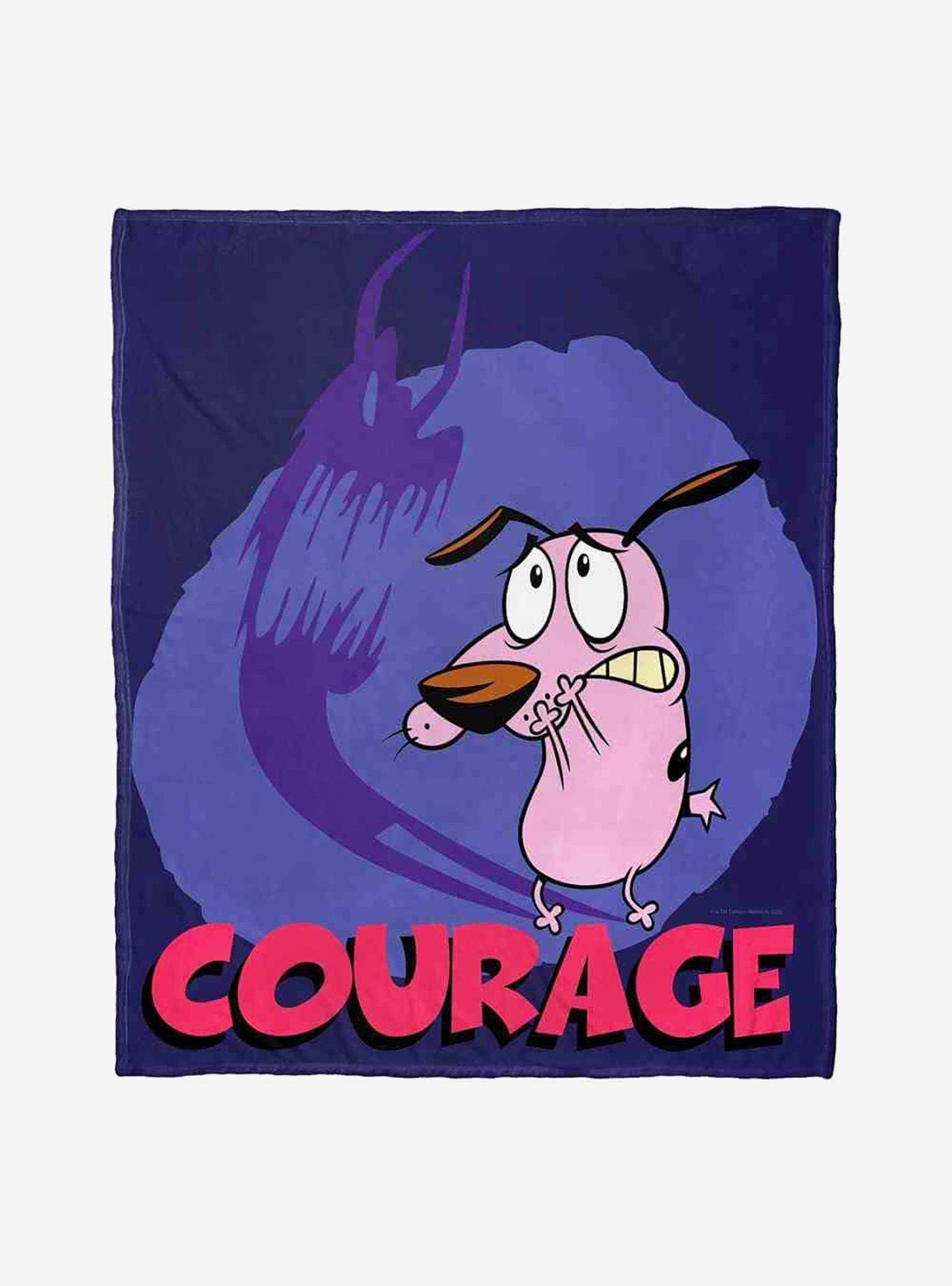 Courage The Cowardly Dog Face Your Fears Silk Touch Throw Blanket , , hi-res