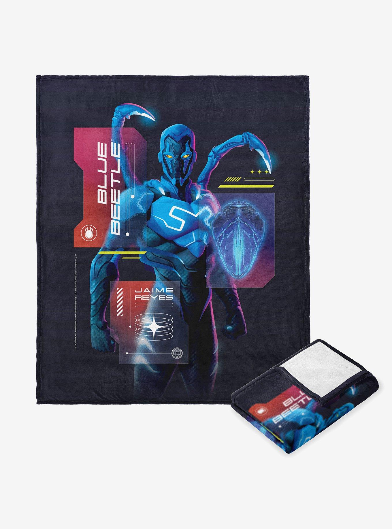 DC Comics Blue Beetle Exoskeleton Silk Touch Throw Blanket , , hi-res