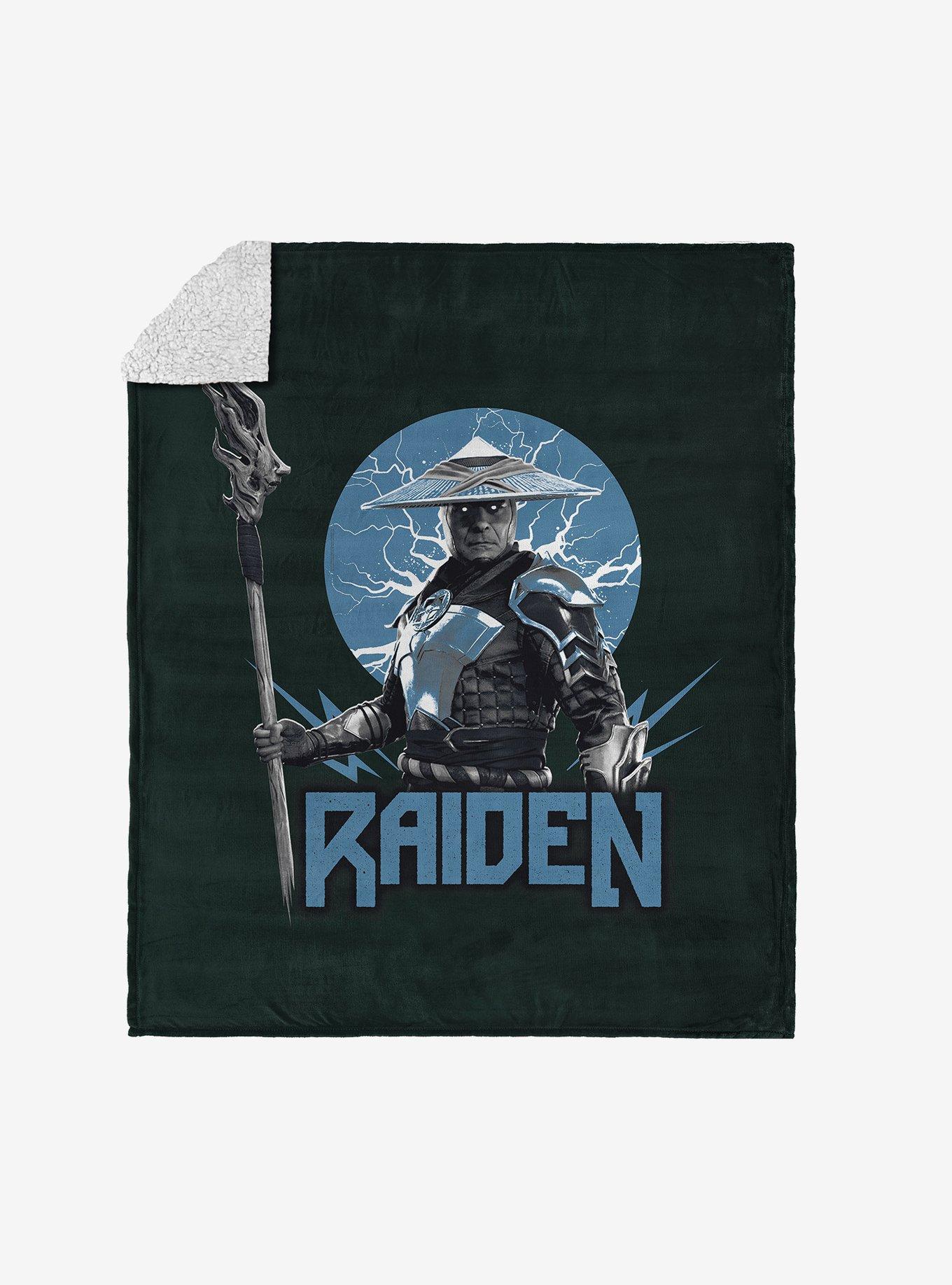 Mortal Kombat Raiden Silk Touch Sherpa Throw Blanket