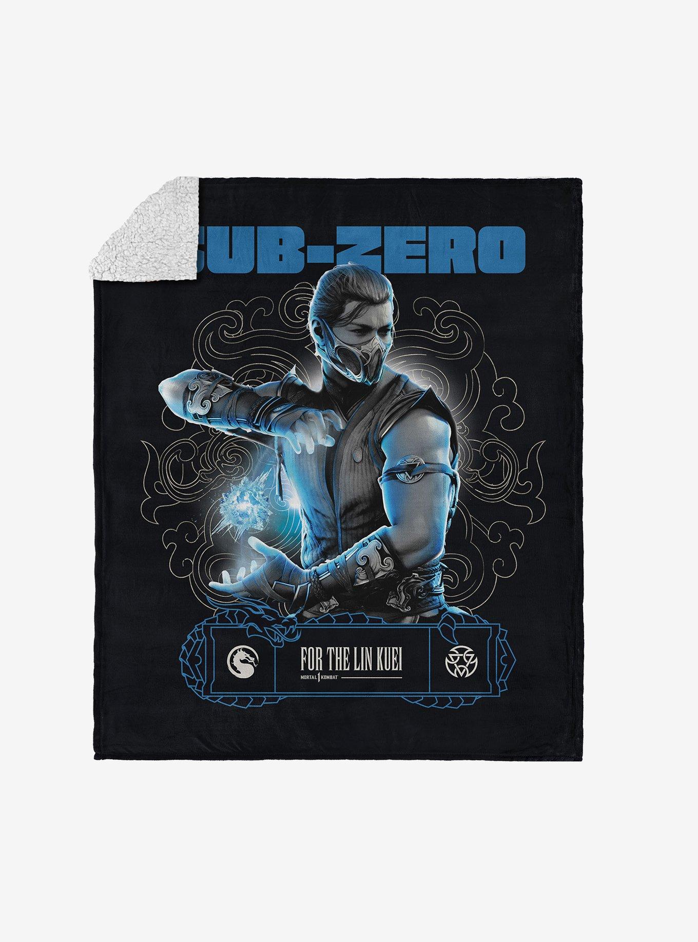 Mortal Kombat Subzero For The Lin Kuei Silk Touch Sherpa Throw Blanket , , hi-res