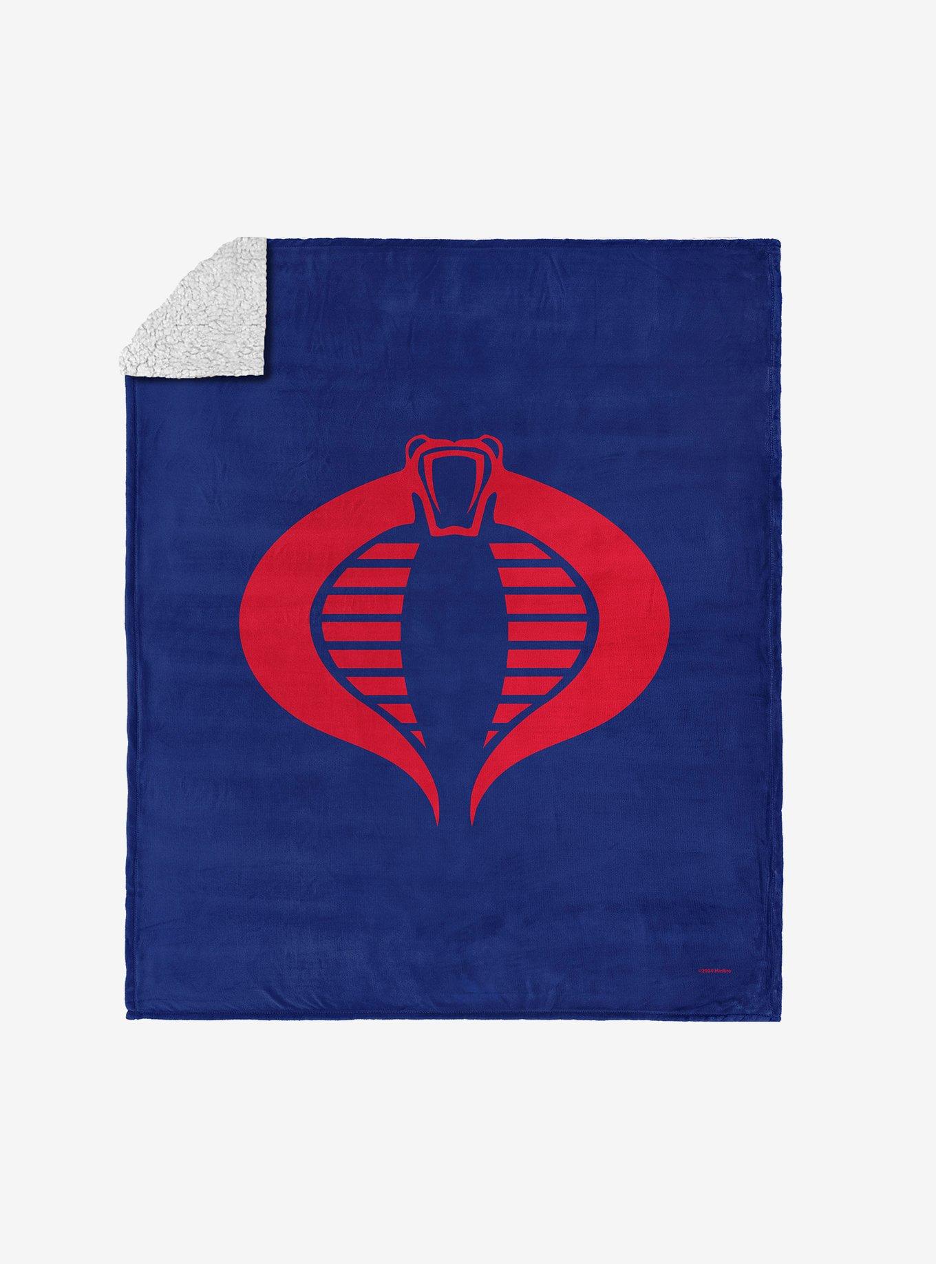 GI Joe Symbols Cobra Silk Touch Sherpa Throw Blanket , , hi-res