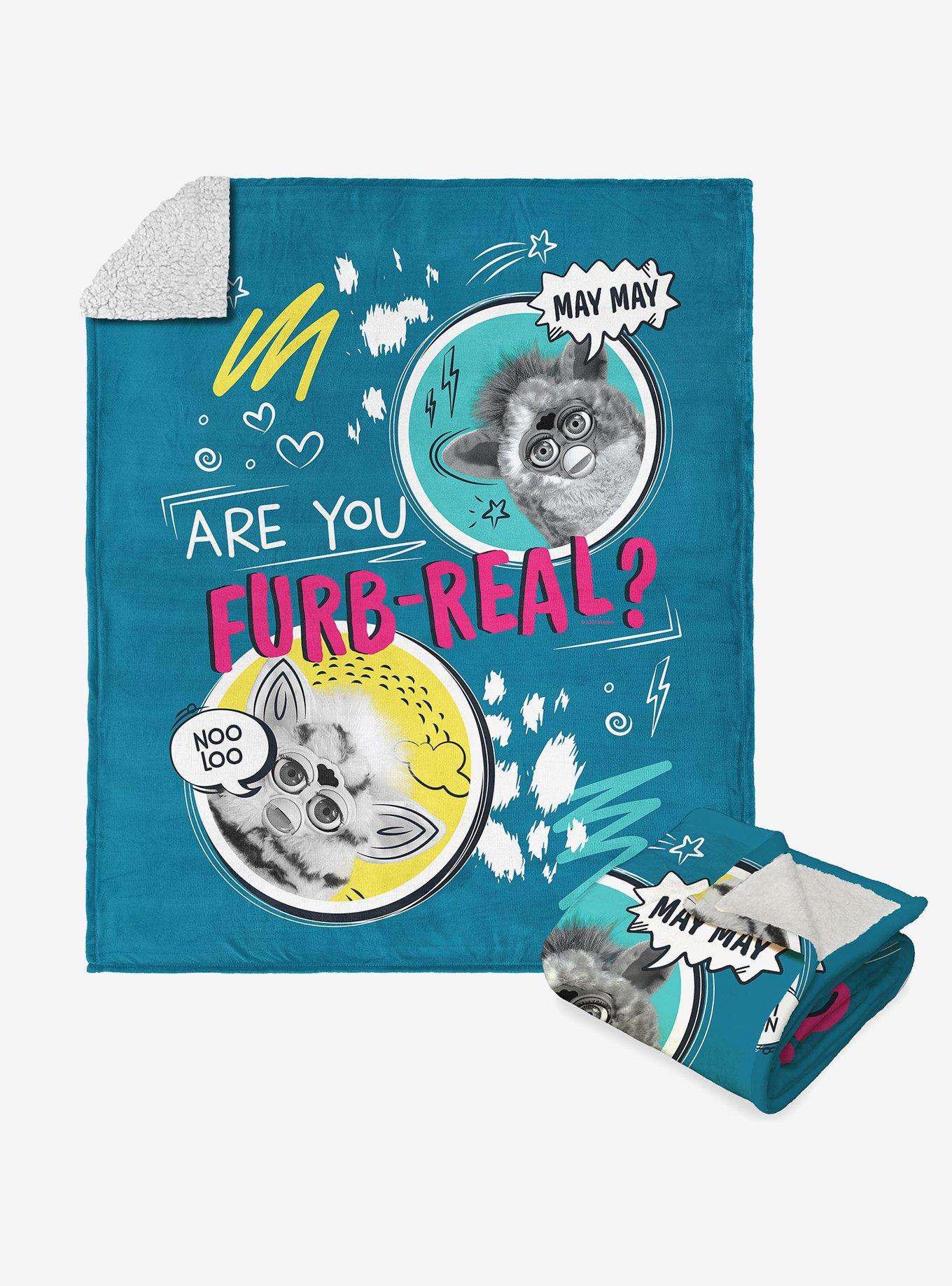 Furby Furb Real Silk Touch SHerpa Throw Blanket , , hi-res