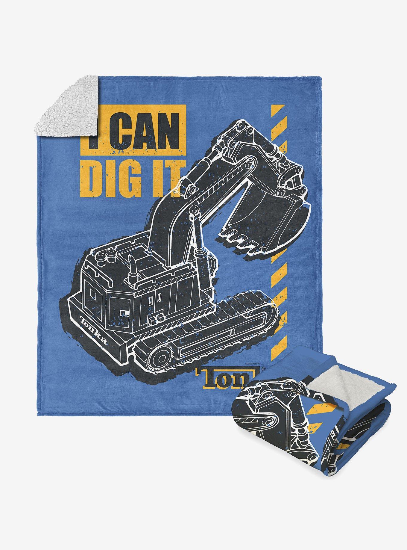 Tonka I Can Dig It Silk Touch Sherpa Throw Blanket , , hi-res