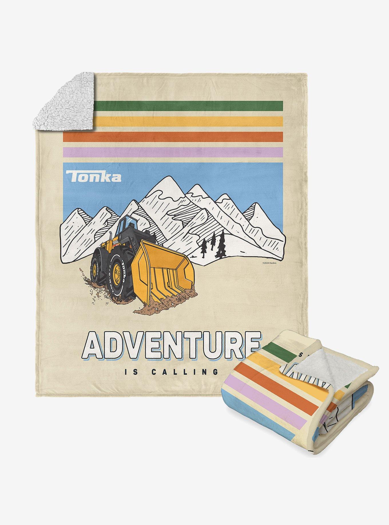 Tonka Adventure is Calling Silk Touch Sherpa Throw Blanket, , hi-res