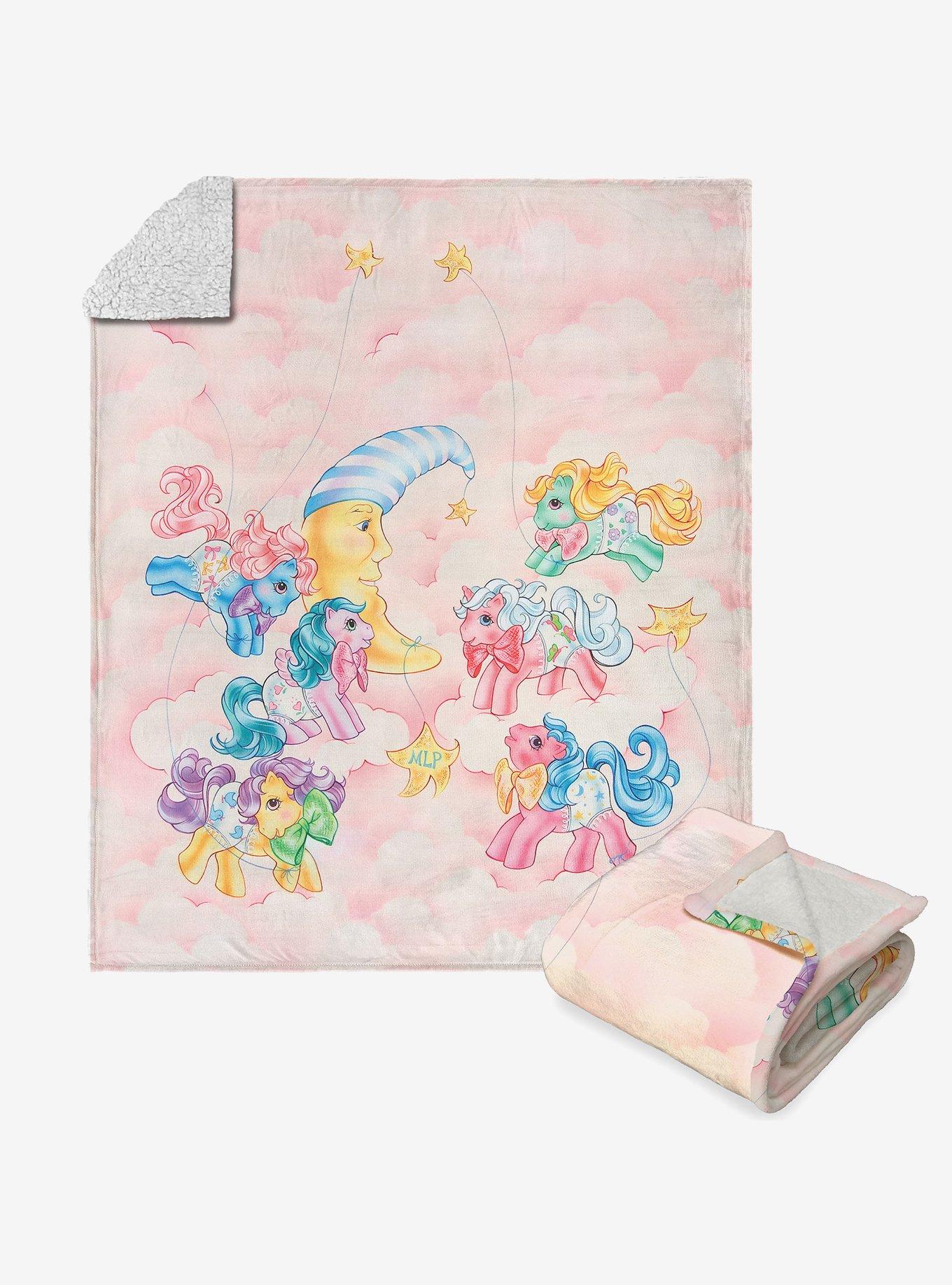 My Little Pony Cotton Candy Clouds Silk Touch Sherpa Throw Blanket , , hi-res