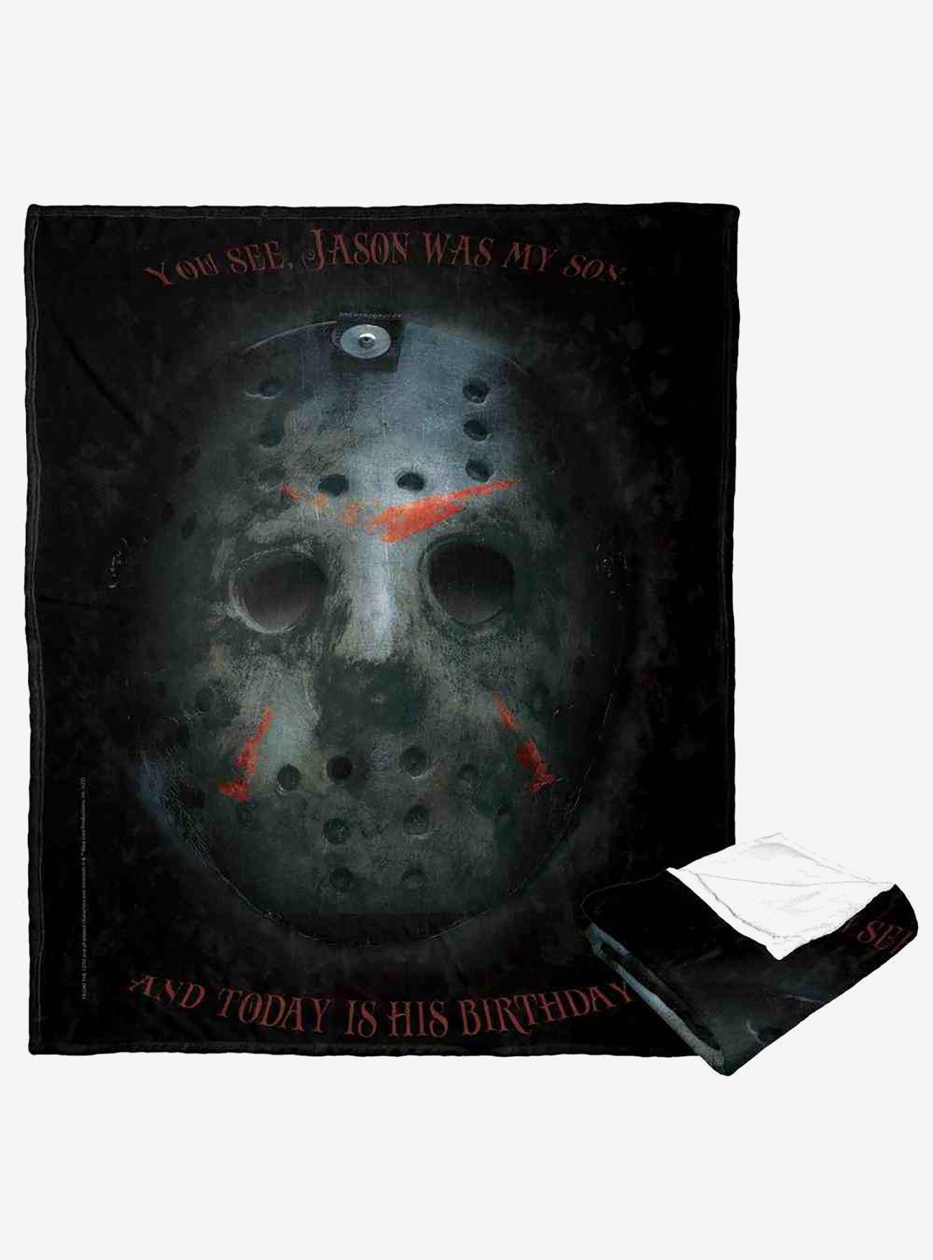 Friday the 13th Today Is His Birthday Silk Touch Throw Blanket, , hi-res