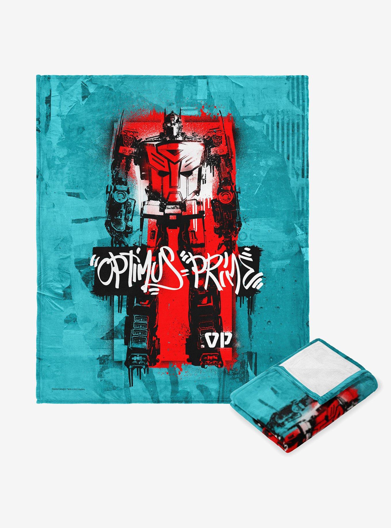 Transformers: Rise Of The Beasts Graffiti Optimus Silk Touch Throw Blanket, , hi-res
