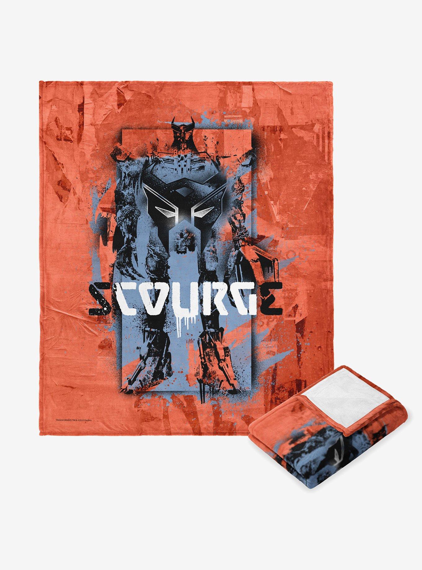 Transformers: Rise Of The Beasts Graffiti Scourge Silk Touch Throw Blanket, , hi-res