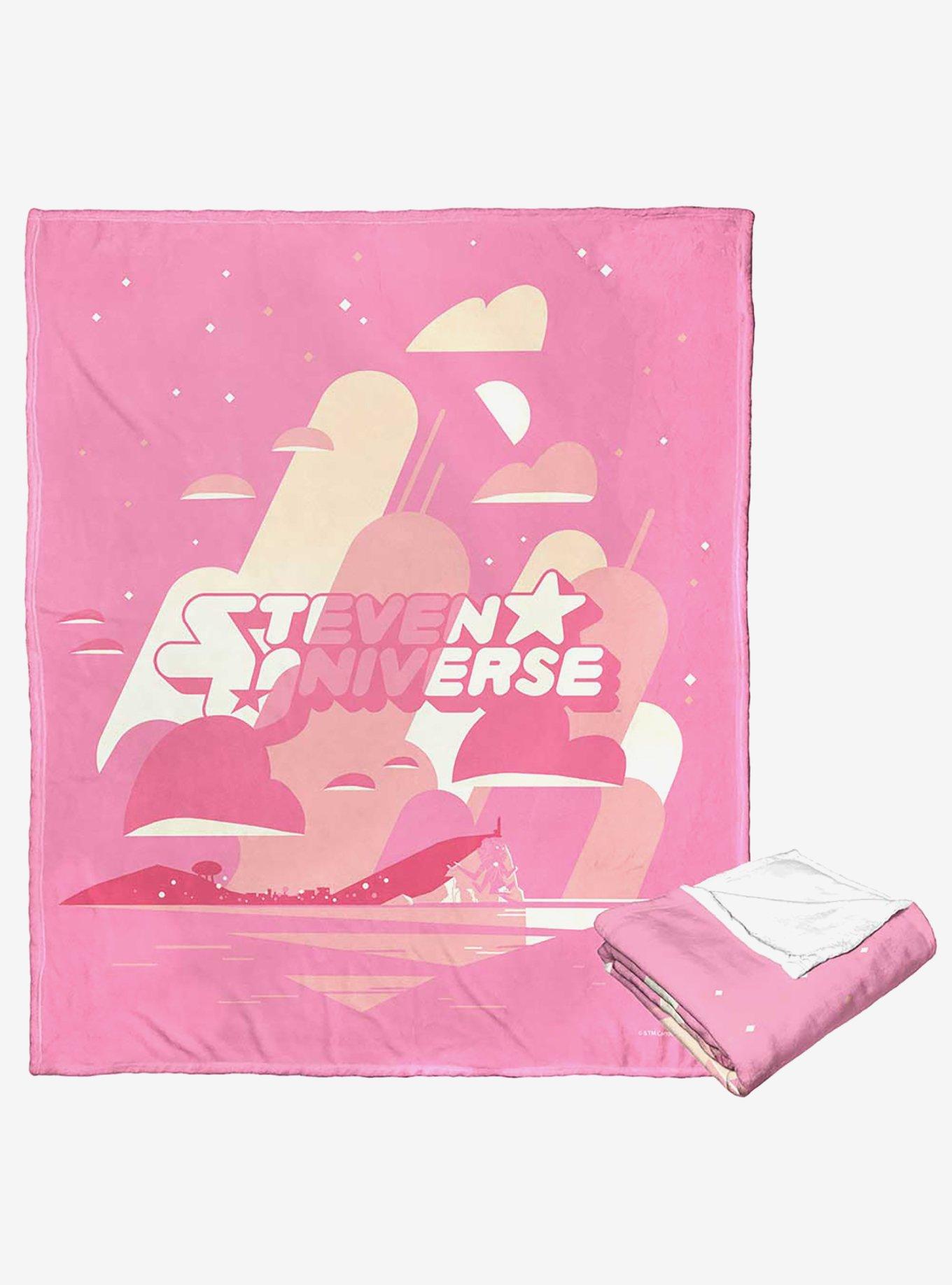 Steven Universe Pink Logo Silk Touch Throw Blanket, , hi-res